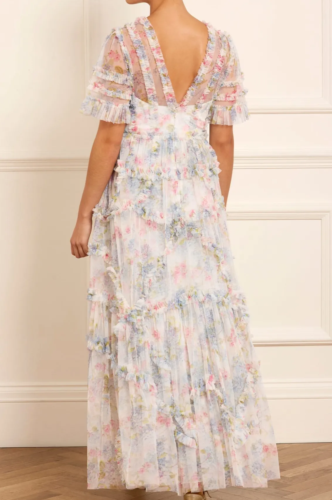 Wedding Guest | Evening Dresses^Needle & Thread Hydrangea Ruffle Gown Multi