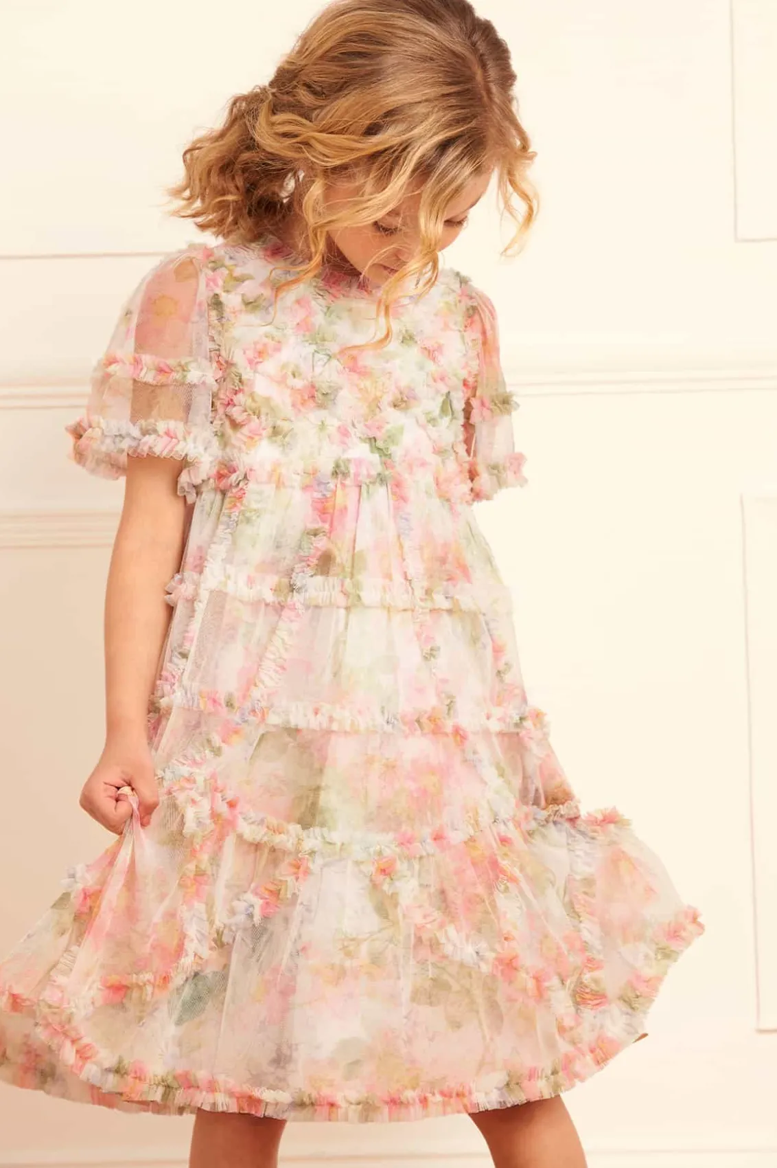 Mummy & Me | Kids Printed Dresses^Needle & Thread Immortal Rose Maeve Kids Dress Multi
