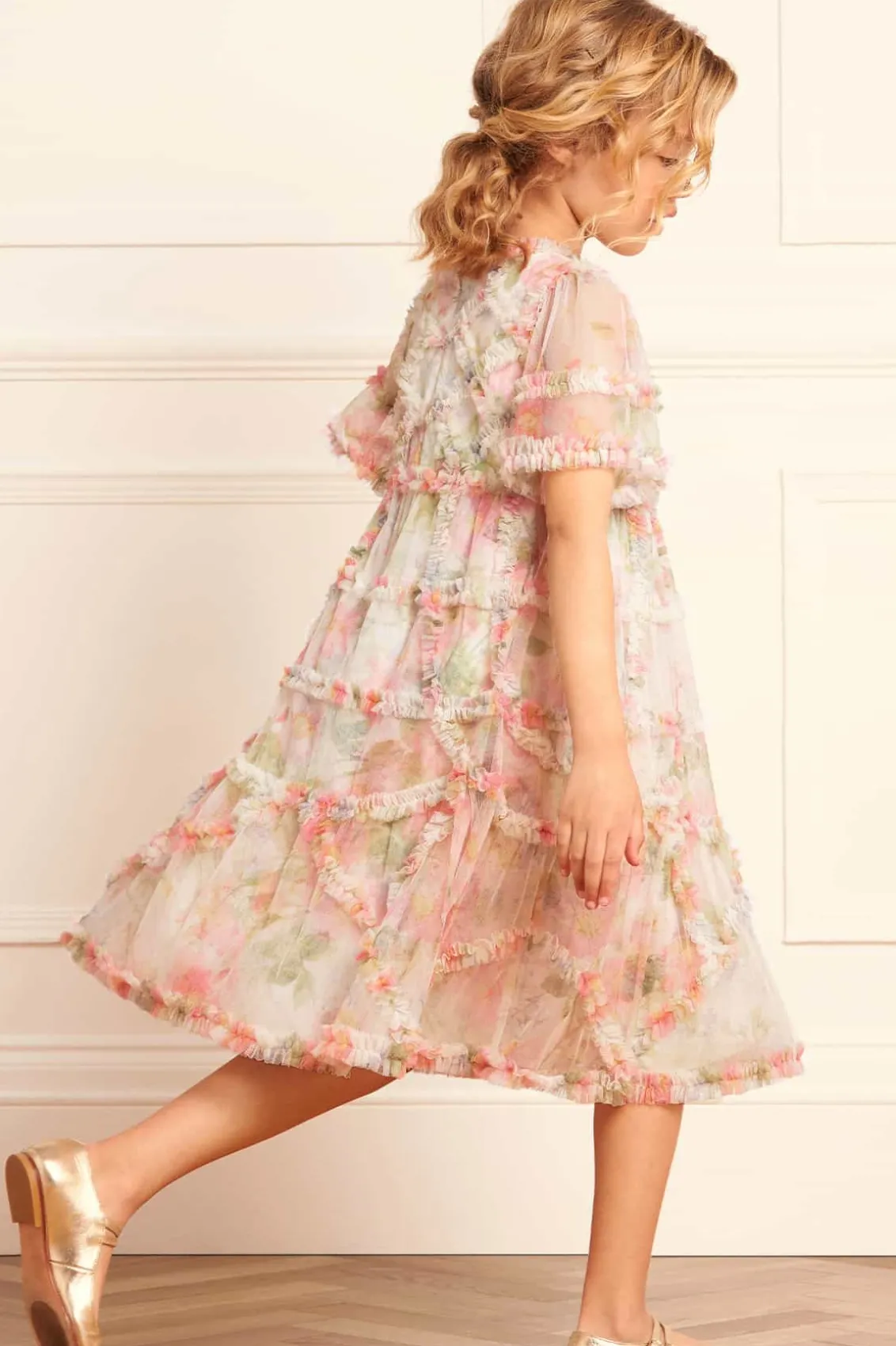 Mummy & Me | Kids Printed Dresses^Needle & Thread Immortal Rose Maeve Kids Dress Multi