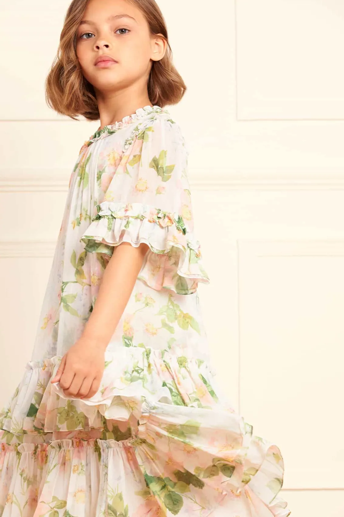 Mummy & Me | Kids Printed Dresses^Needle & Thread Immortal Rose Sunny Chiffon Kids Dress Multi
