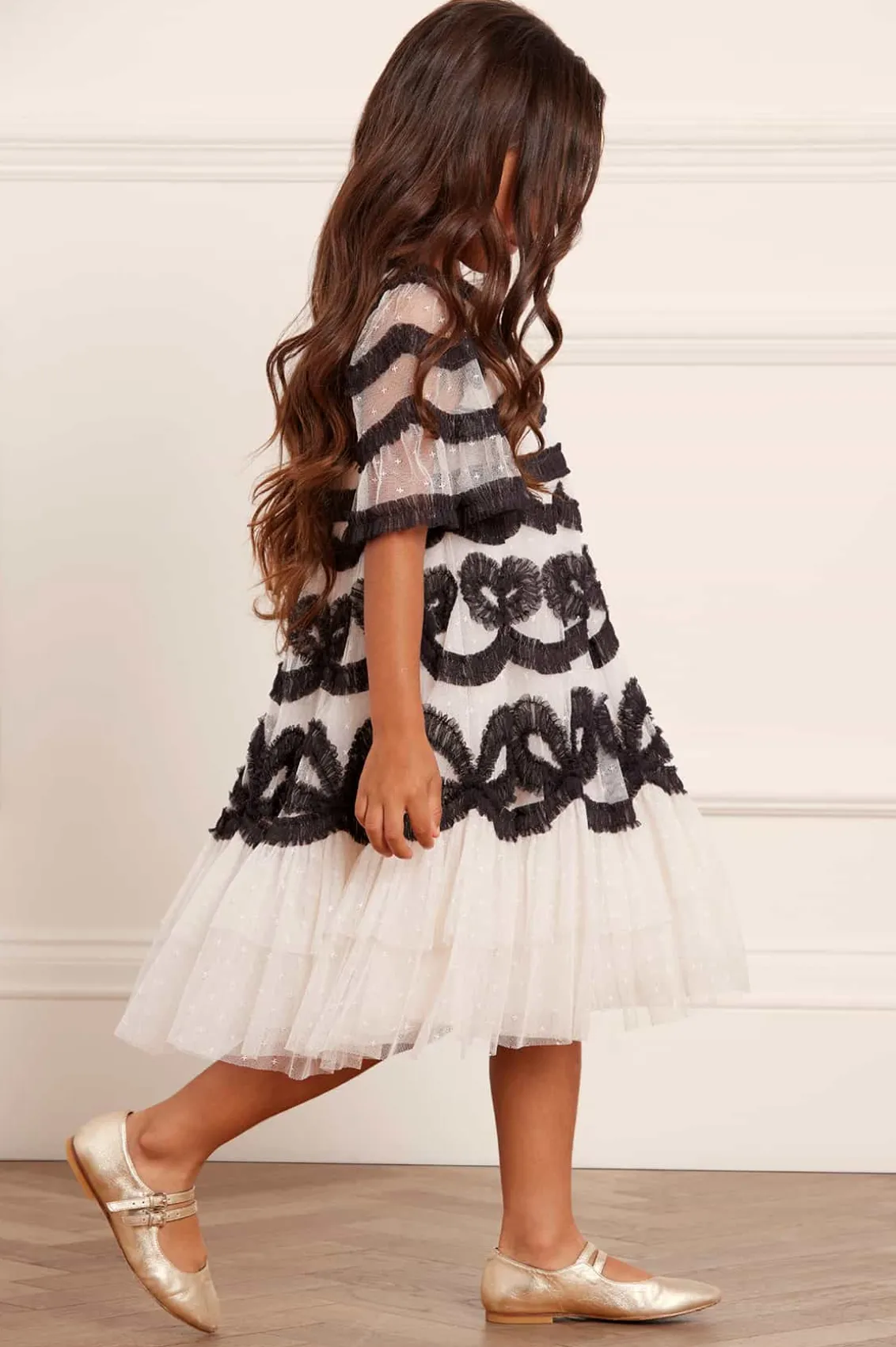 Mummy & Me | Kids Responsibly Sourced^Needle & Thread Ingrid Kids Dress Champagne