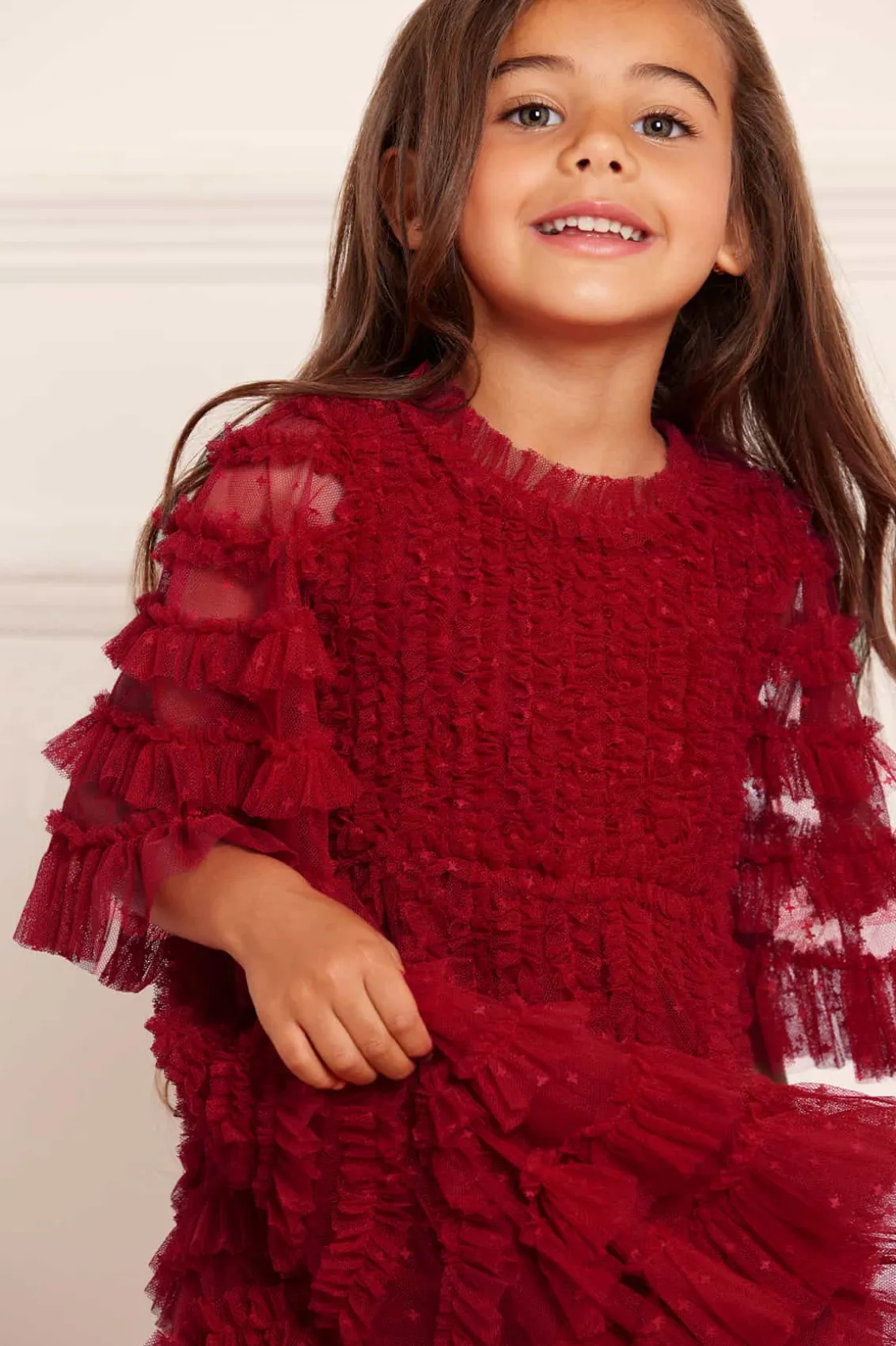 Mummy & Me | Kids Responsibly Sourced^Needle & Thread La Vie En Rose Kids Dress Red