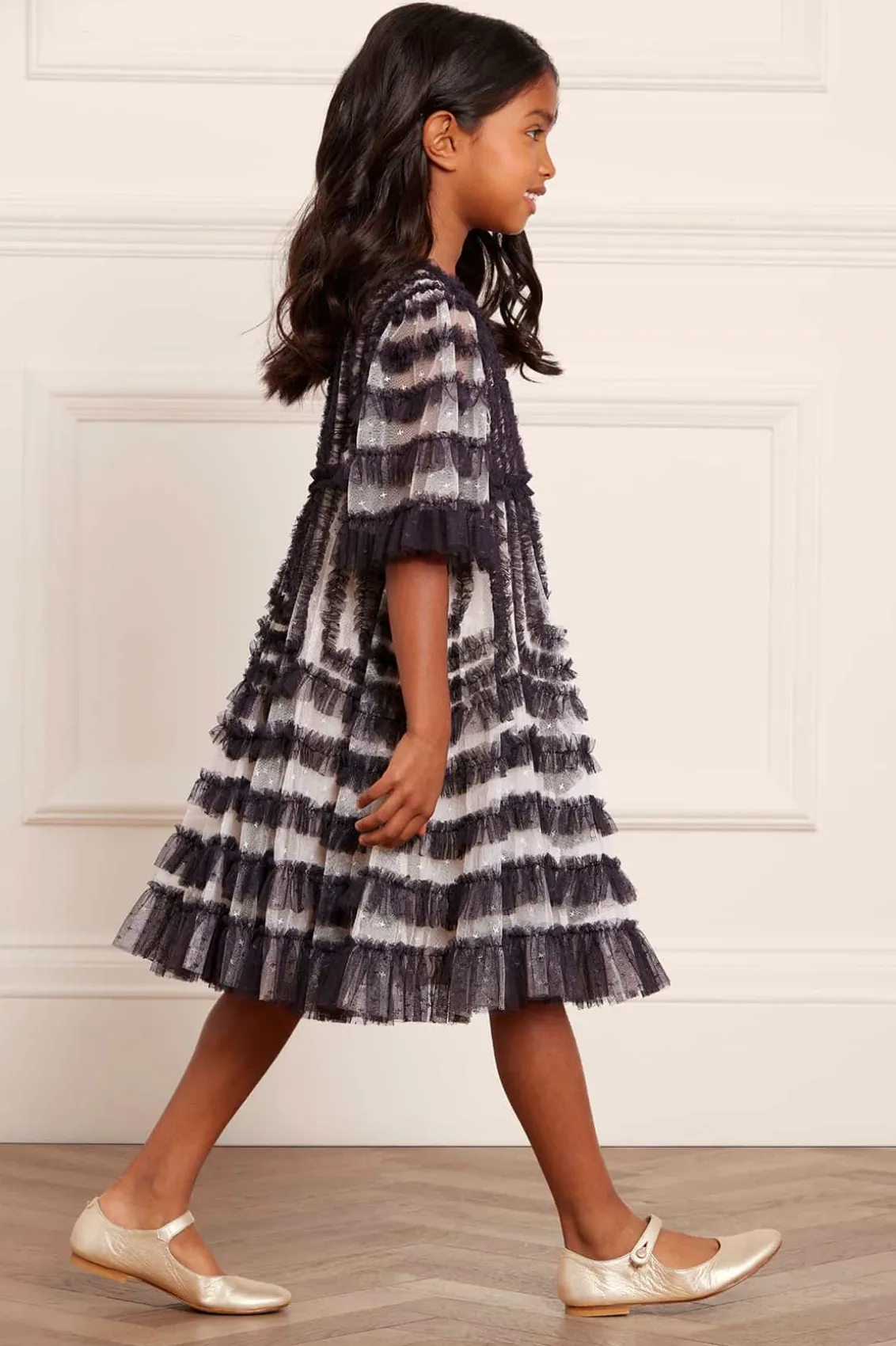 Mummy & Me | Kids Responsibly Sourced^Needle & Thread La Vie En Rose Kids Dress Black