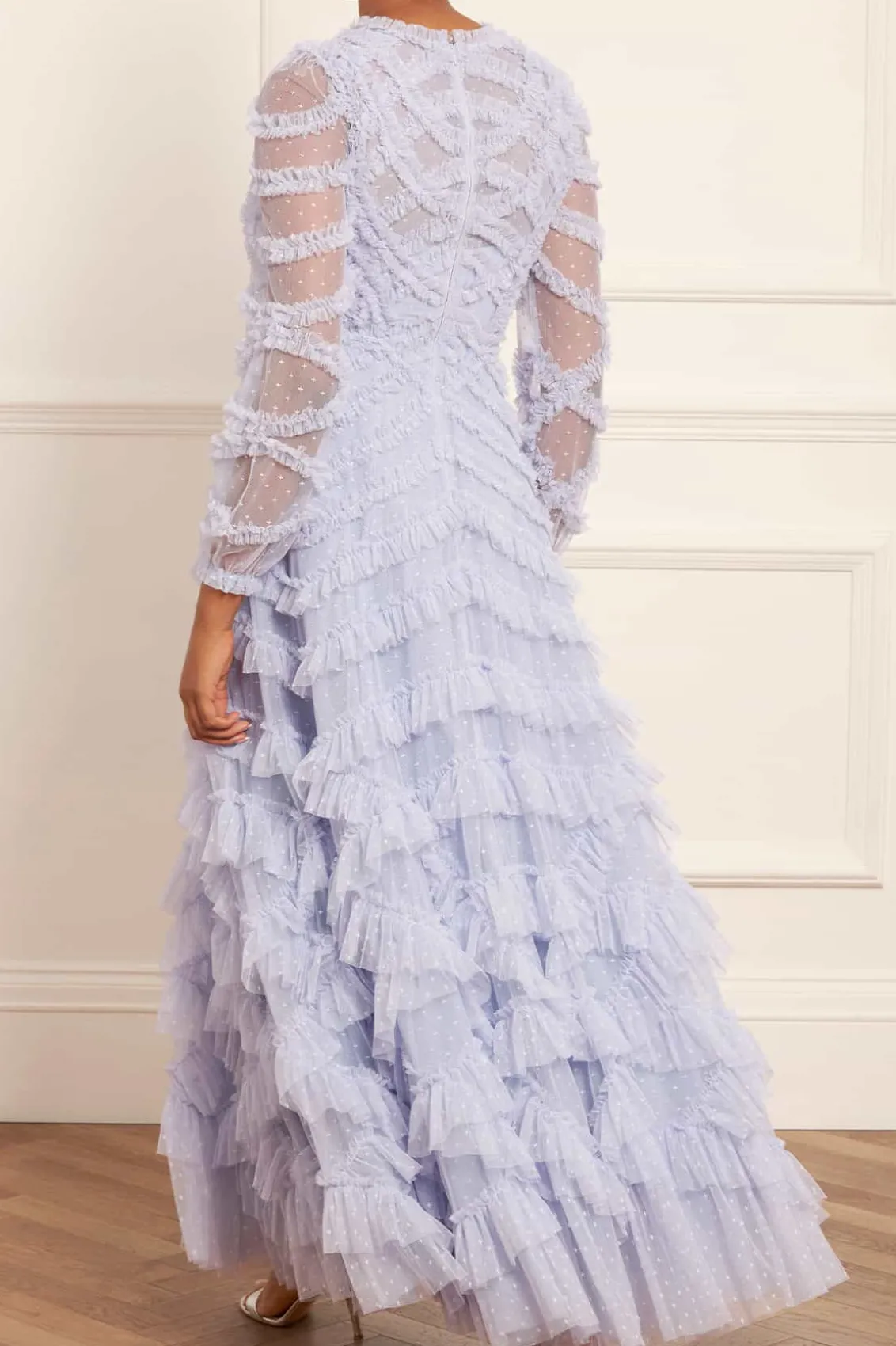 Evening Dresses | Responsibly Sourced^Needle & Thread Lana Round Neck Gown Blue