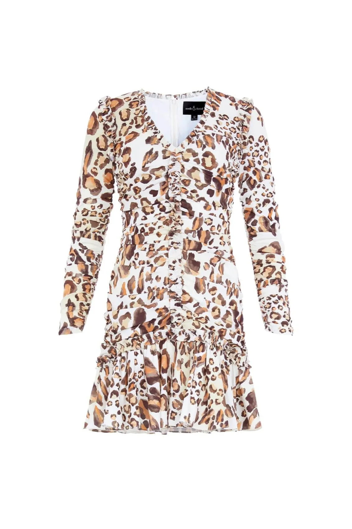 Mini Dresses^Needle & Thread Leopard Ellen Crepe Micro Mini Dress Multi