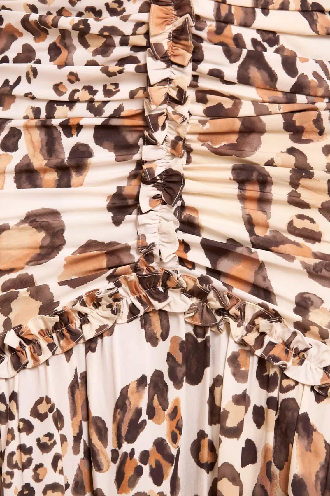 Mini Dresses^Needle & Thread Leopard Ellen Crepe Micro Mini Dress Multi