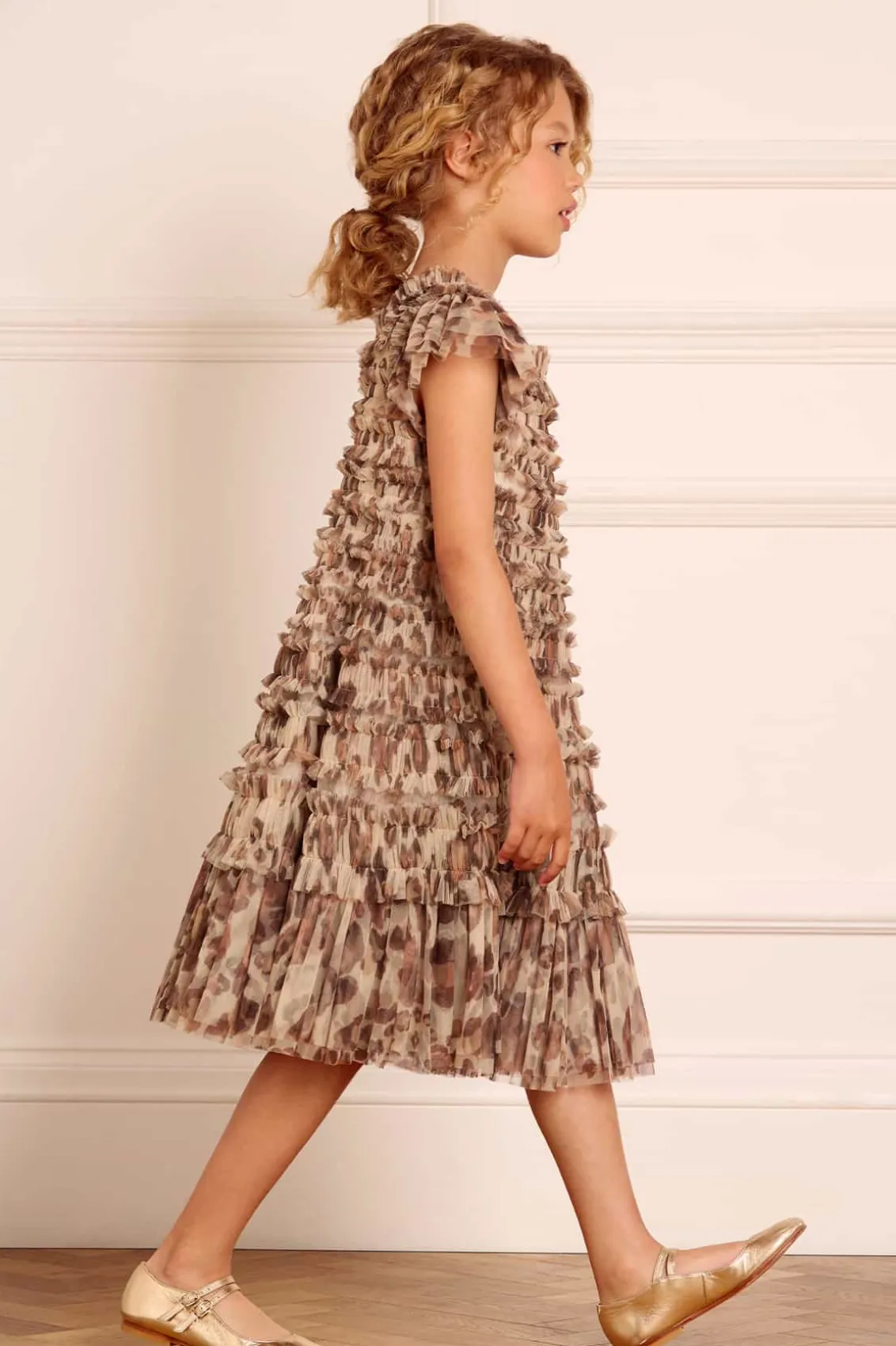 Mummy & Me | Kids Printed Dresses^Needle & Thread Leopard Lisette Kids Dress Multi