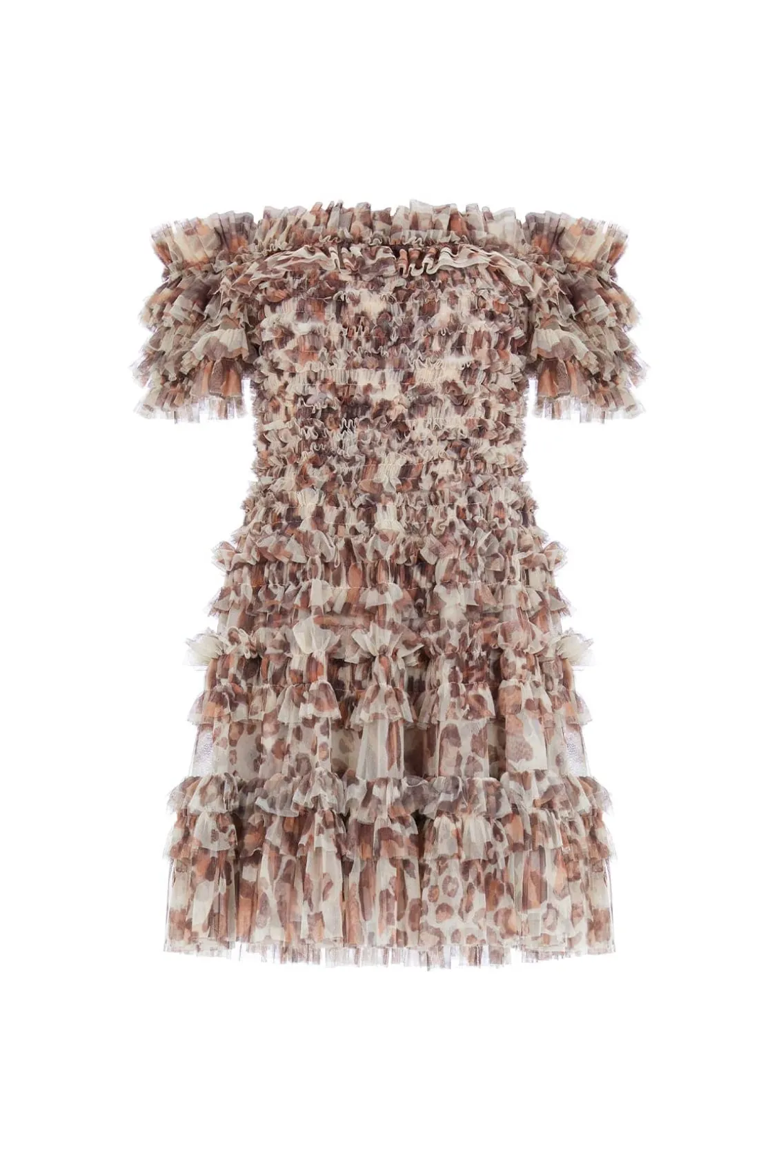 Mini Dresses^Needle & Thread Leopard Lisette Off-Shoulder Micro Mini Dress Multi