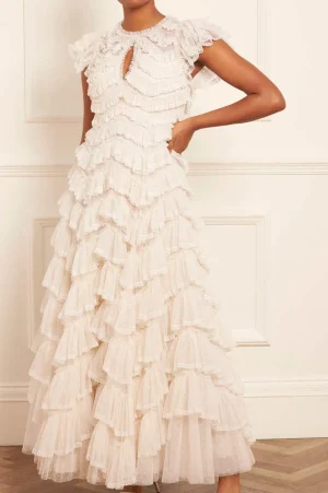 Bridal | Mummy & Me^Needle & Thread Libby Lace Gown Champagne