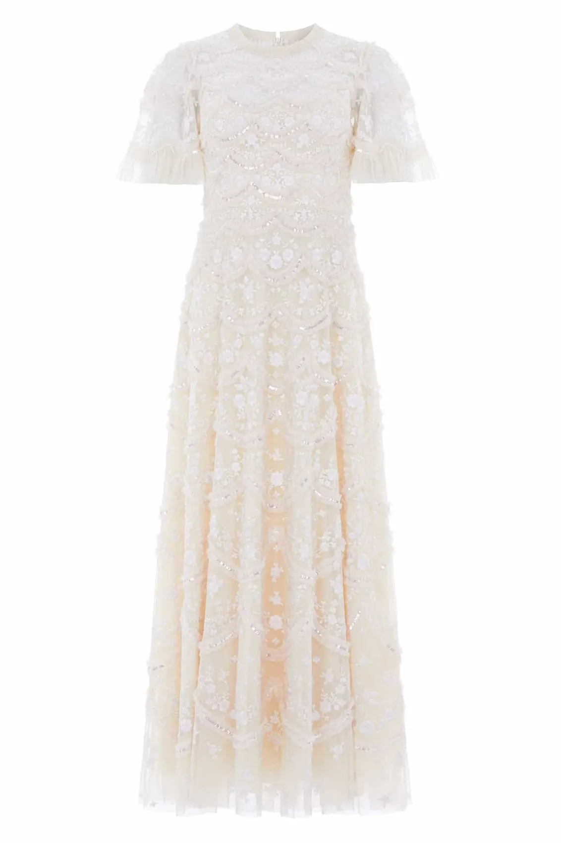 Bridal | Embellished Dresses^Needle & Thread Lily Bloom Ankle Gown Champagne