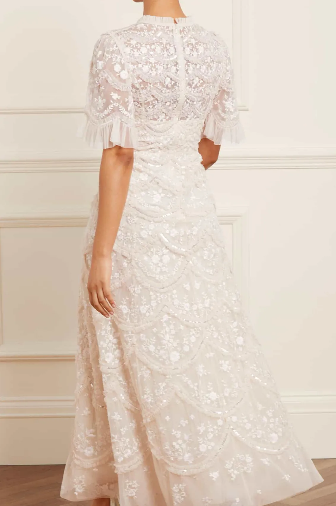Bridal | Embellished Dresses^Needle & Thread Lily Bloom Ankle Gown Champagne
