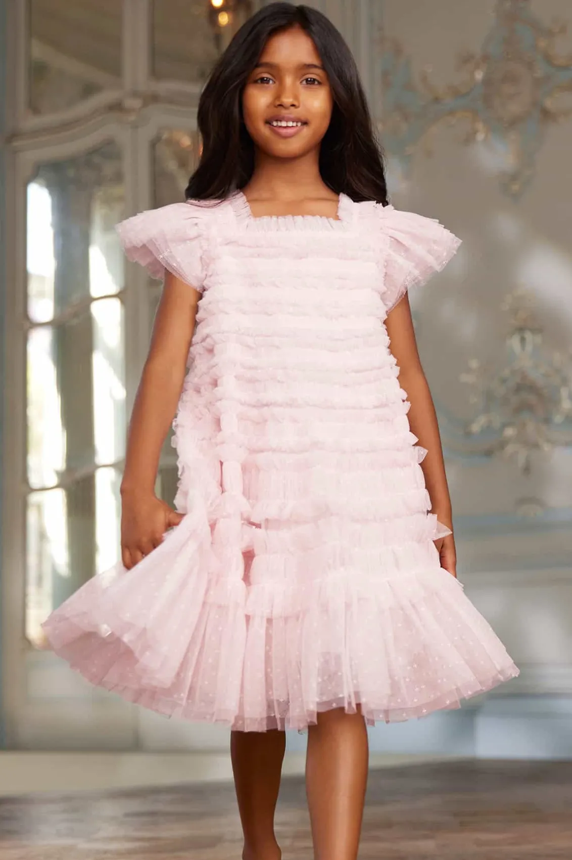 Mummy & Me | Kids Responsibly Sourced^Needle & Thread Lisette Kids Dress Pink