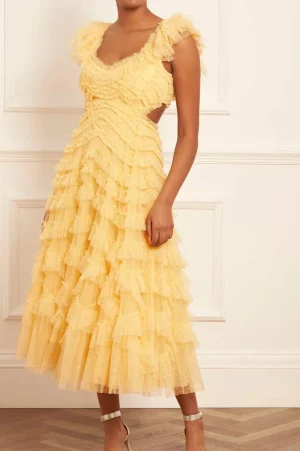 Wedding Guest | Evening Dresses^Needle & Thread Lola Backless Ballerina Dress Yellow