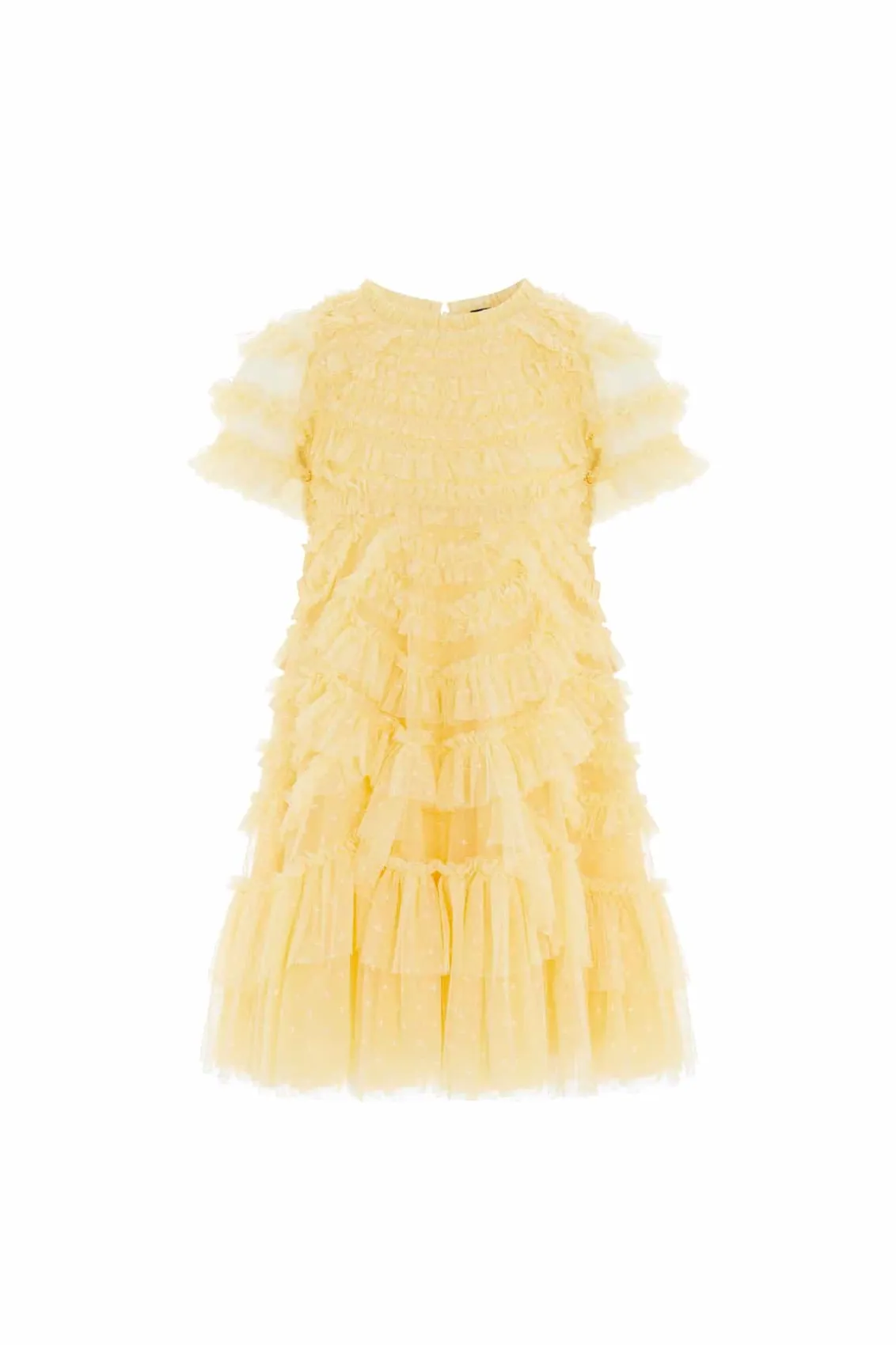 Kids Responsibly Sourced^Needle & Thread Marilla Ruffle Kids Dress Yellow