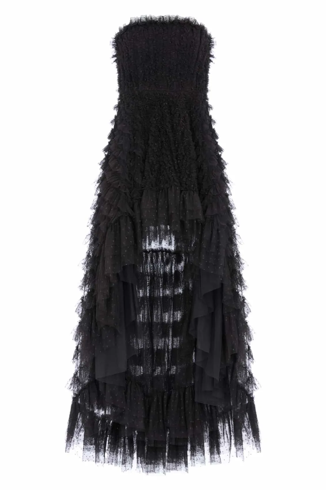 Evening Dresses | Responsibly Sourced^Needle & Thread Mia Strapless High-Low Gown Black