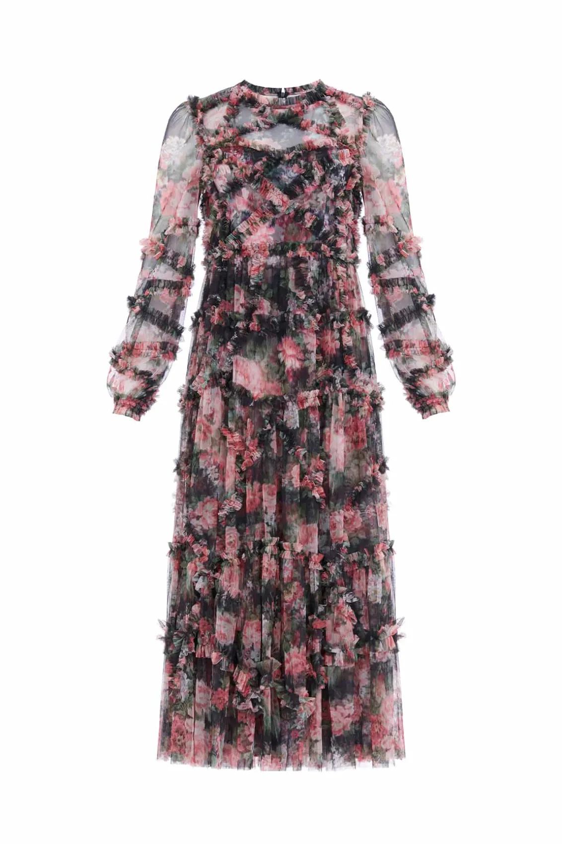 Wedding Guest | Evening Dresses^Needle & Thread Midnight Dance Ruffle Ballerina Dress Black