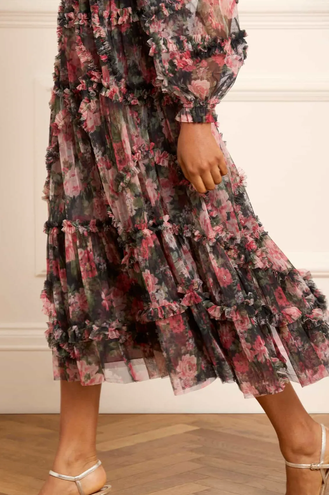 Wedding Guest | Evening Dresses^Needle & Thread Midnight Dance Ruffle Ballerina Dress Black