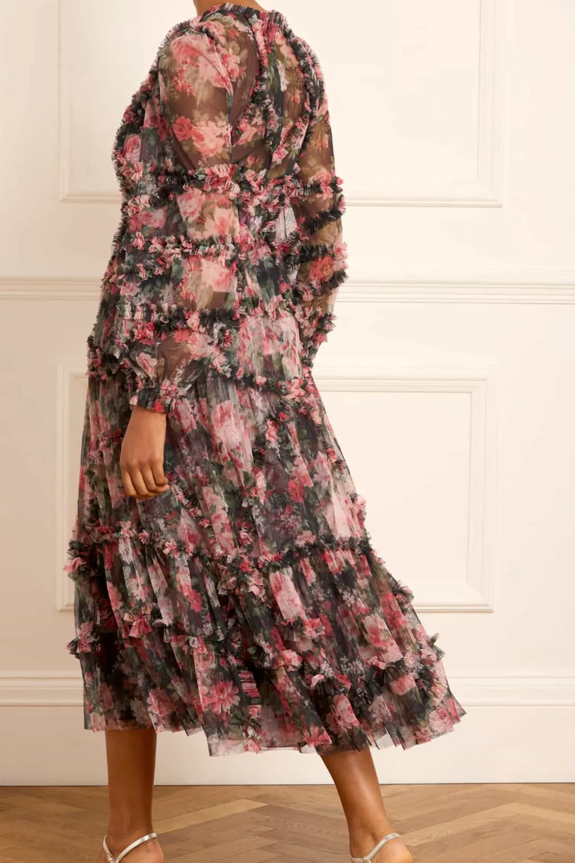 Wedding Guest | Evening Dresses^Needle & Thread Midnight Dance Ruffle Ballerina Dress Black