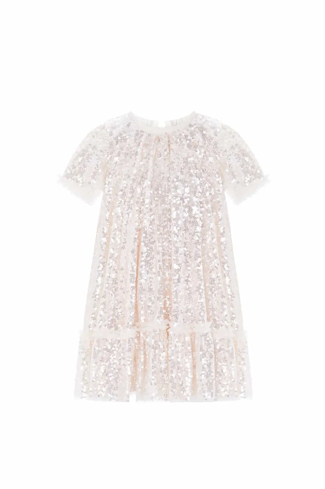 Flower Girl | Flower Girl^Needle & Thread Mila Gloss Kids Dress Champagne
