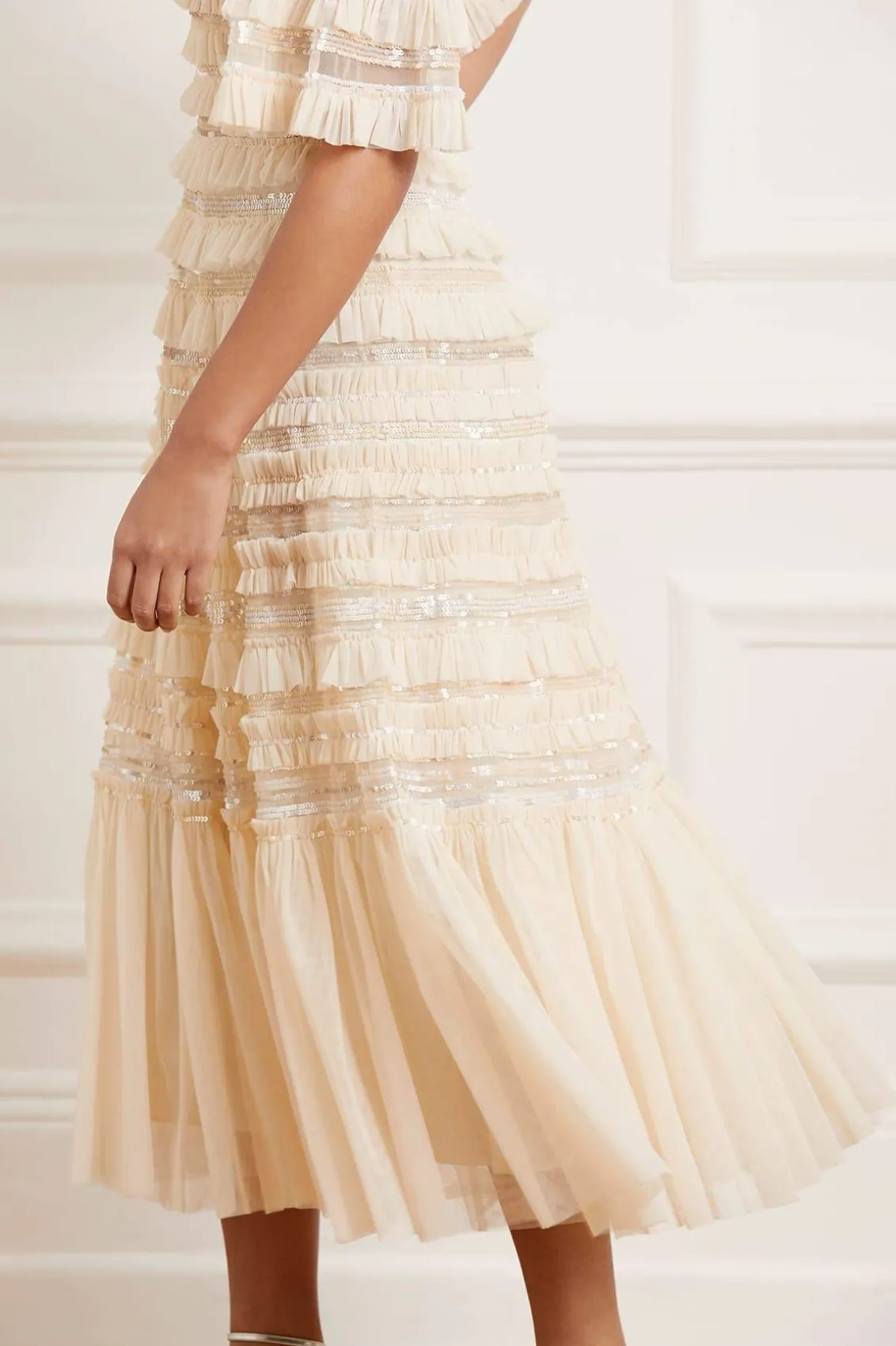 Wedding Wardrobe | Bridal^Needle & Thread Nancy Frill Ballerina Dress Champagne