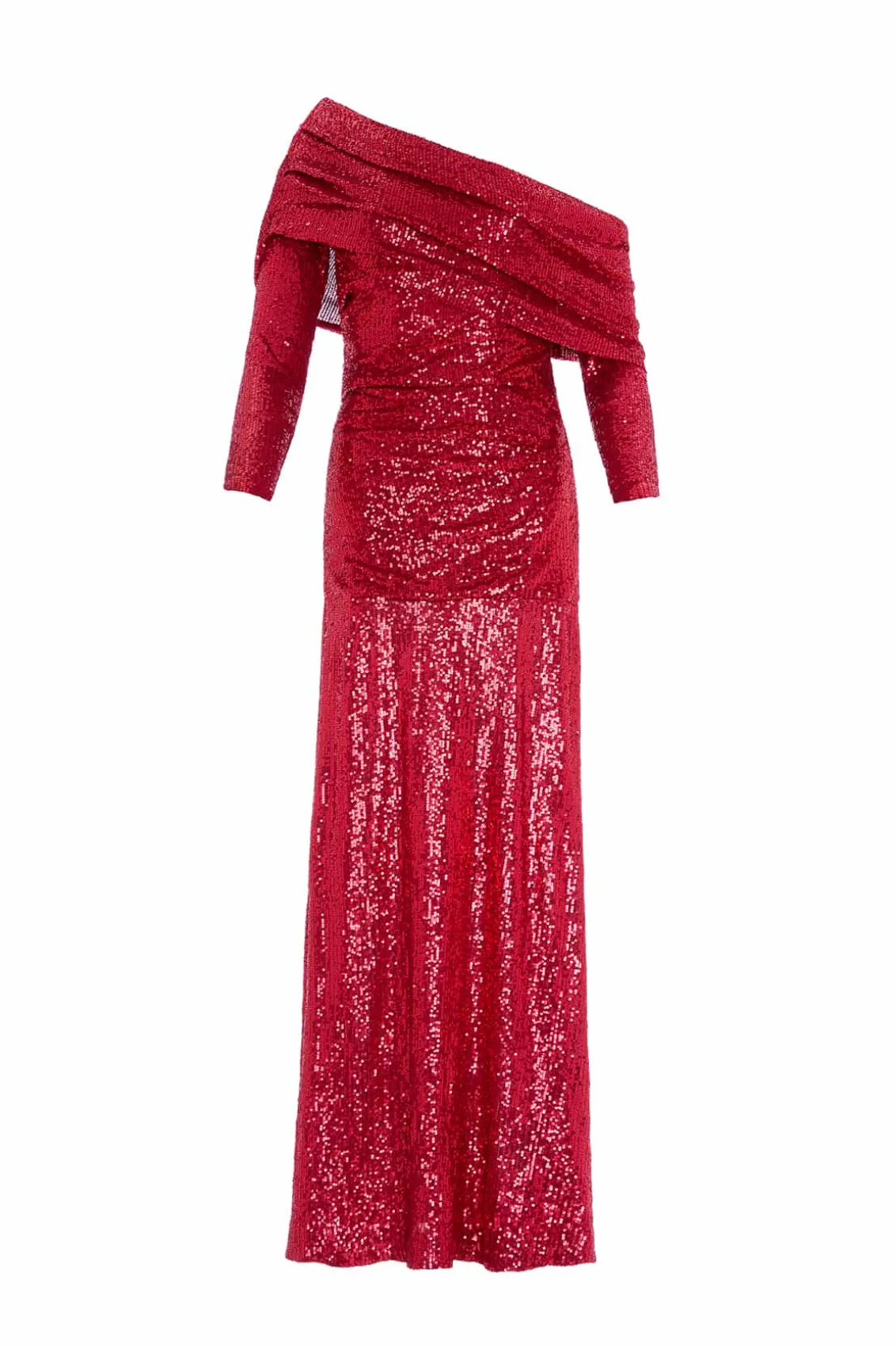 Embellished Dresses | Dresses^Needle & Thread Nova One-Shoulder Ankle Gown Red