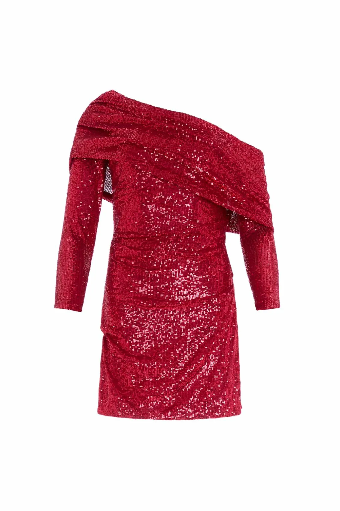 Embellished Dresses | Exclusives^Needle & Thread Nova One-Shoulder Micro Mini Dress Red