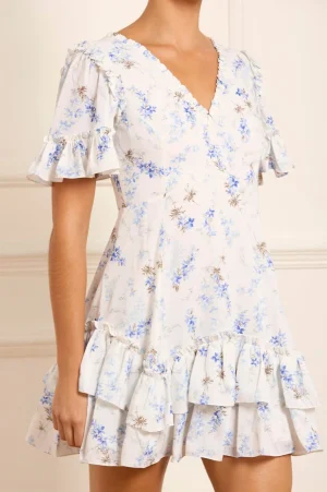 Wedding Guest | Day Dresses^Needle & Thread Ophelia Ditsy Eva Crepe Micro Mini Dress Multi