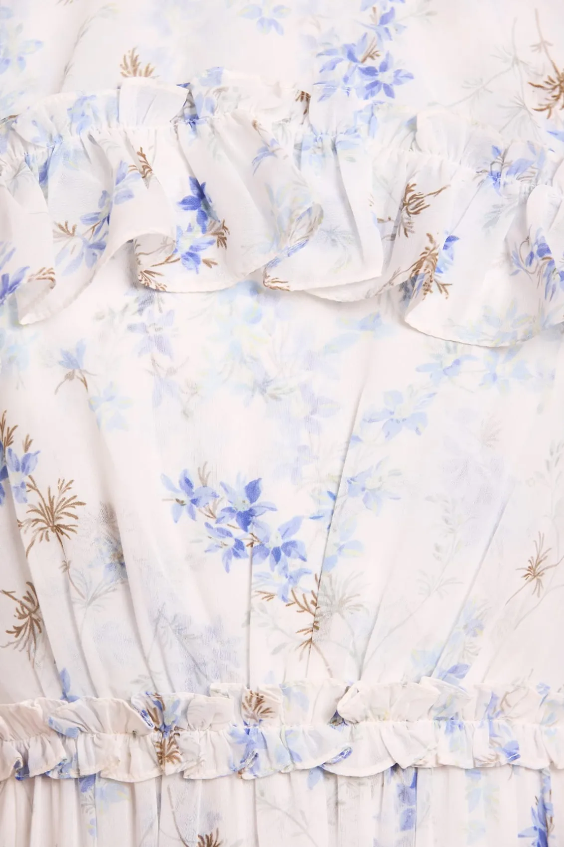 Wedding Guest | Mummy & Me^Needle & Thread Ophelia Ditsy Harper Chiffon Cape Micro Mini Dress Multi