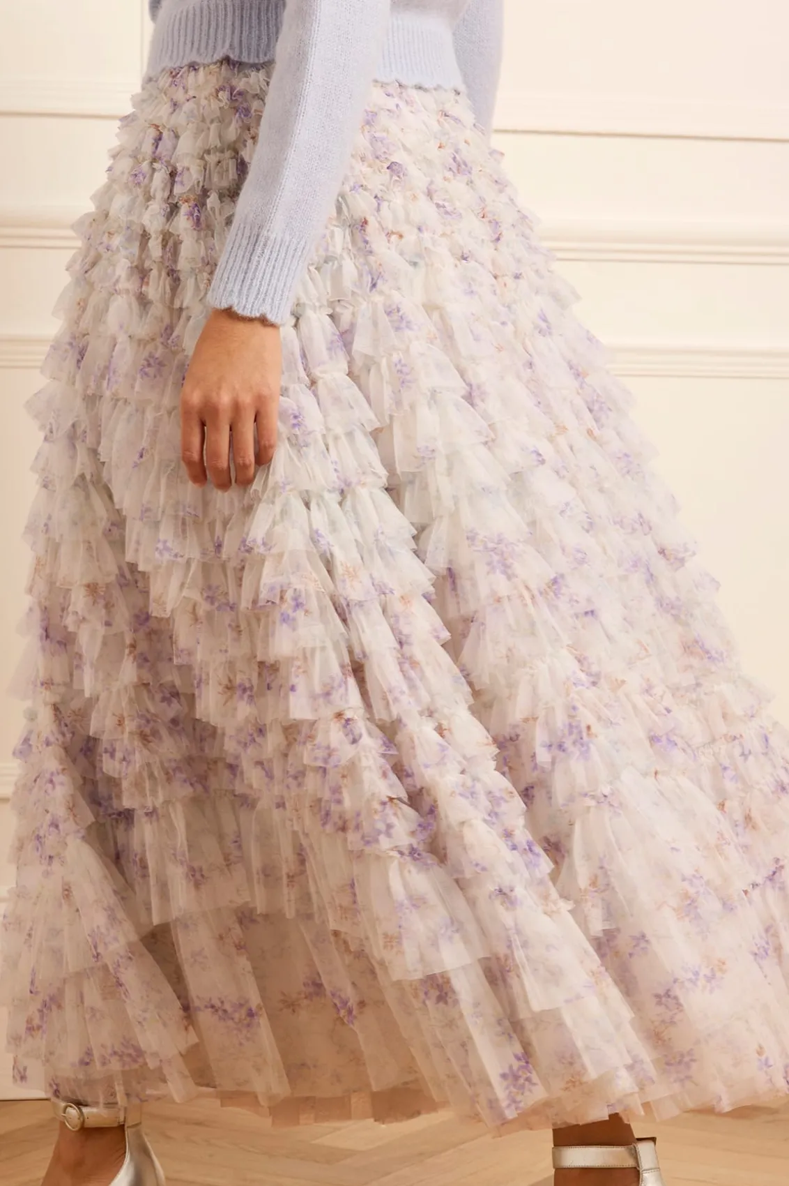 Evening Dresses | Responsibly Sourced^Needle & Thread Ophelia Ditsy Hattie Ruffle Ankle Skirt Multi