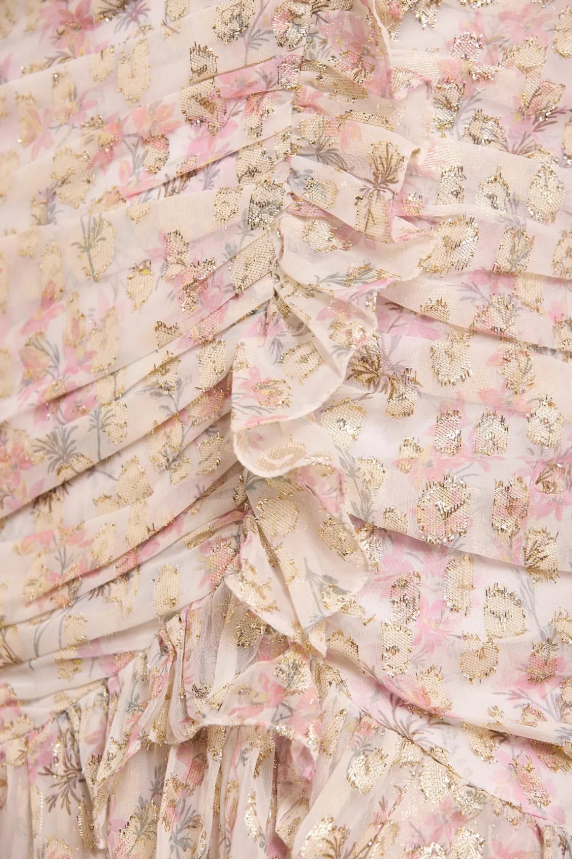 Printed Dresses | Day Dresses^Needle & Thread Ophelia Ditsy Lurex One-Shoulder Micro Mini Dress Multi