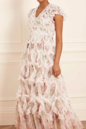 Mummy & Me | Printed Dresses^Needle & Thread Paradise Garden Amorette V-Neck Gown Multi