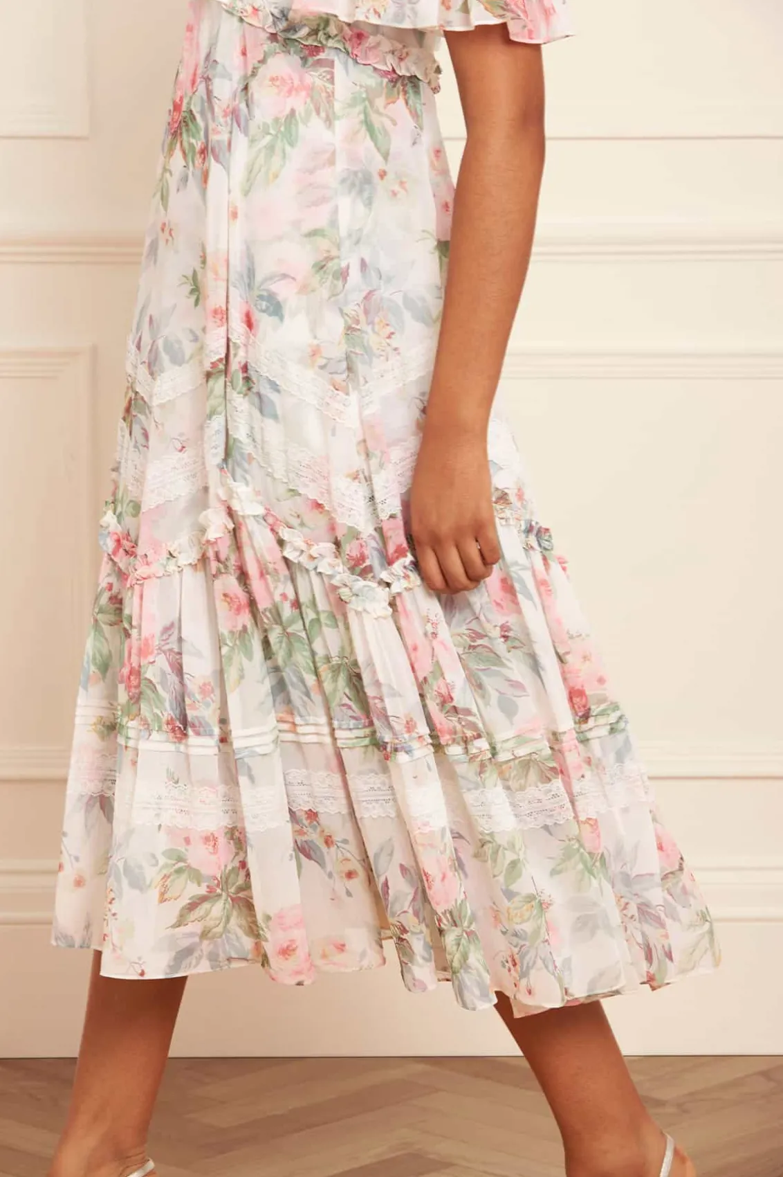 Wedding Guest | Day Dresses^Needle & Thread Paradise Garden Sonata Georgette Ballerina Dress Multi