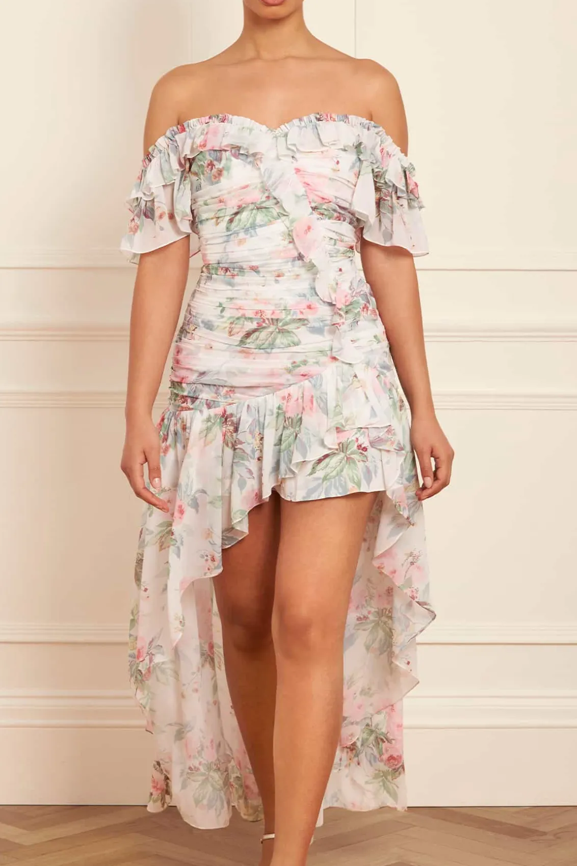 Mini Dresses^Needle & Thread Paradise Garden Susie Chiffon High-Low Dress Multi