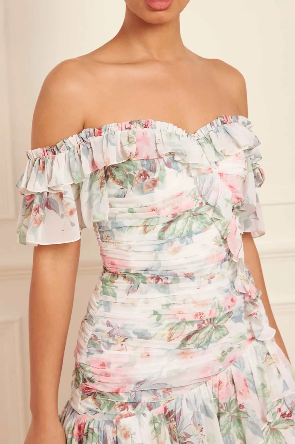 Mini Dresses^Needle & Thread Paradise Garden Susie Chiffon High-Low Dress Multi