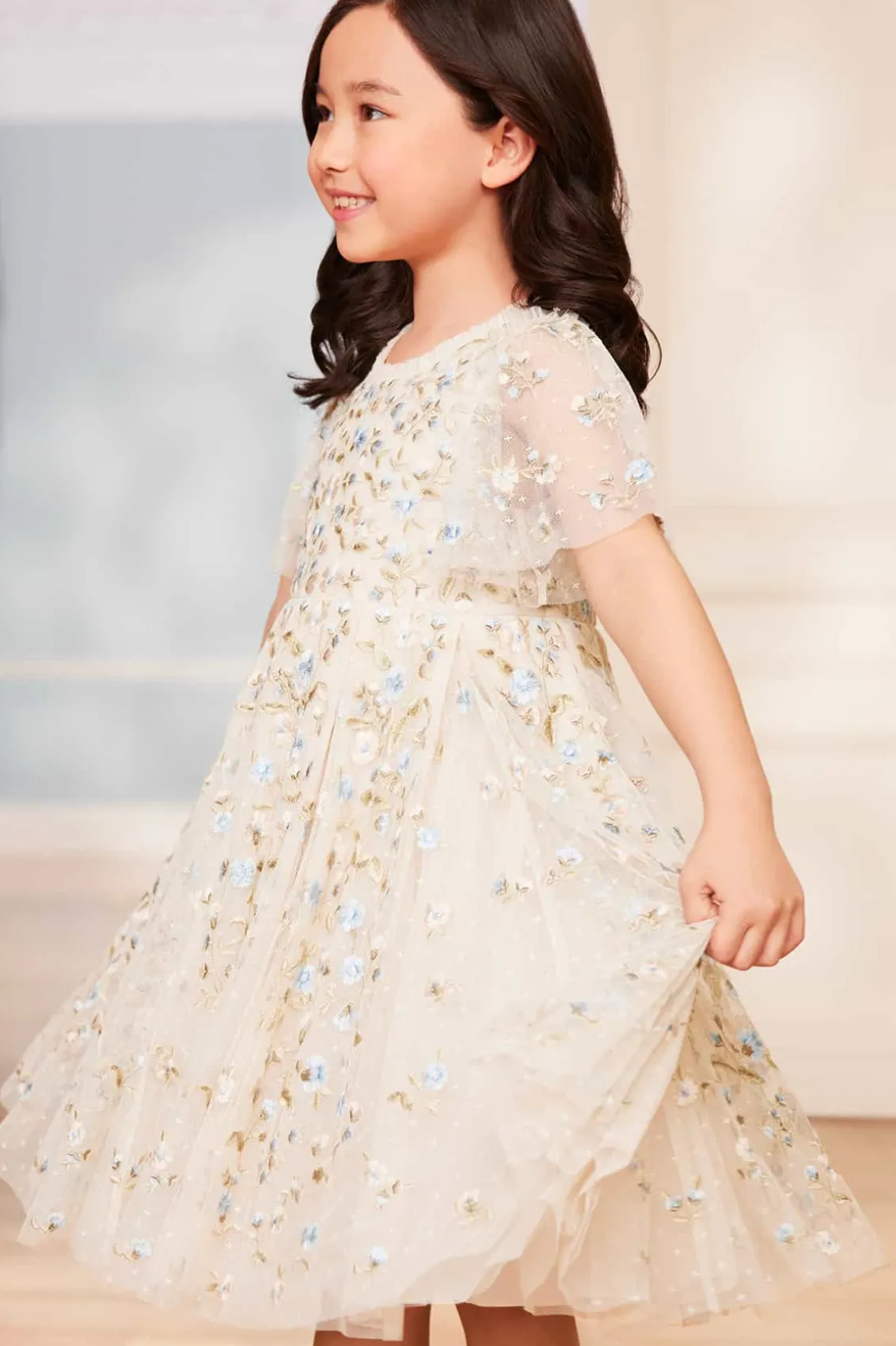 Mummy & Me | Flower Girl^Needle & Thread Posy Pirouette Kids Prom Dress Champagne