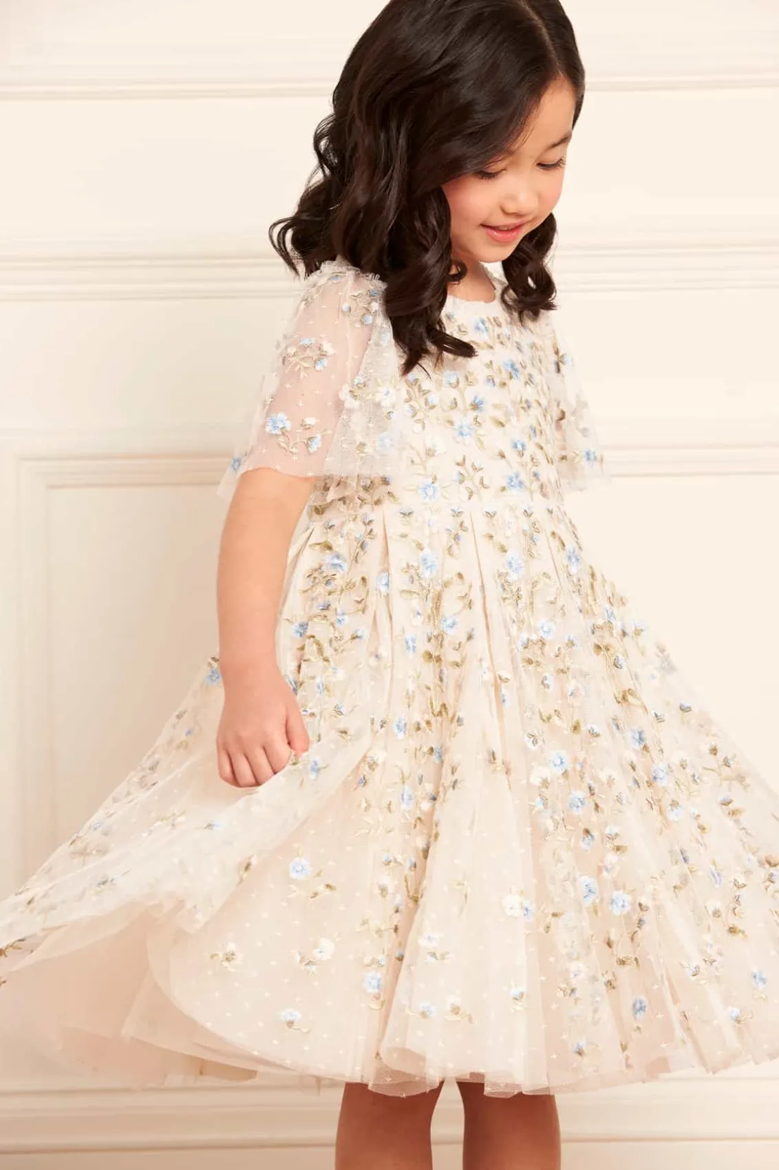 Mummy & Me | Flower Girl^Needle & Thread Posy Pirouette Kids Prom Dress Champagne