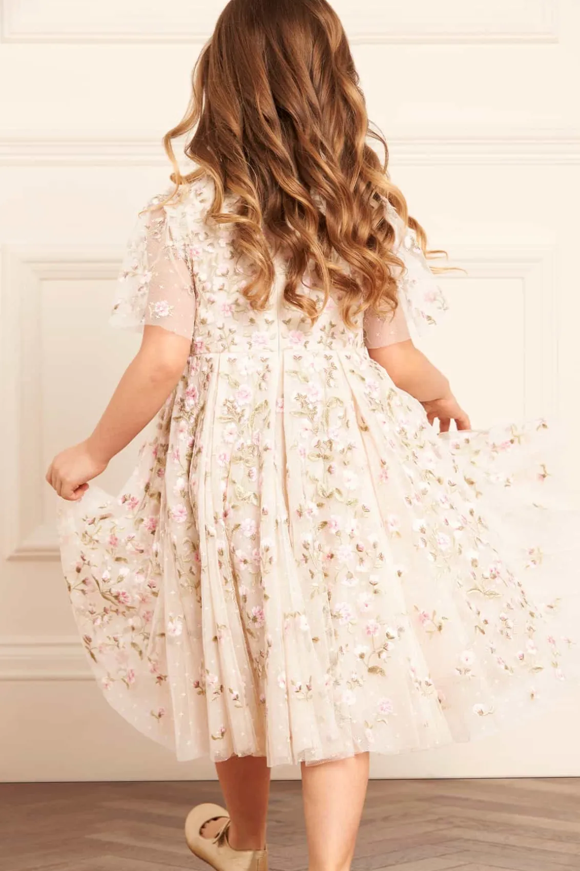 Mummy & Me | Flower Girl^Needle & Thread Posy Pirouette Kids Prom Dress Champagne