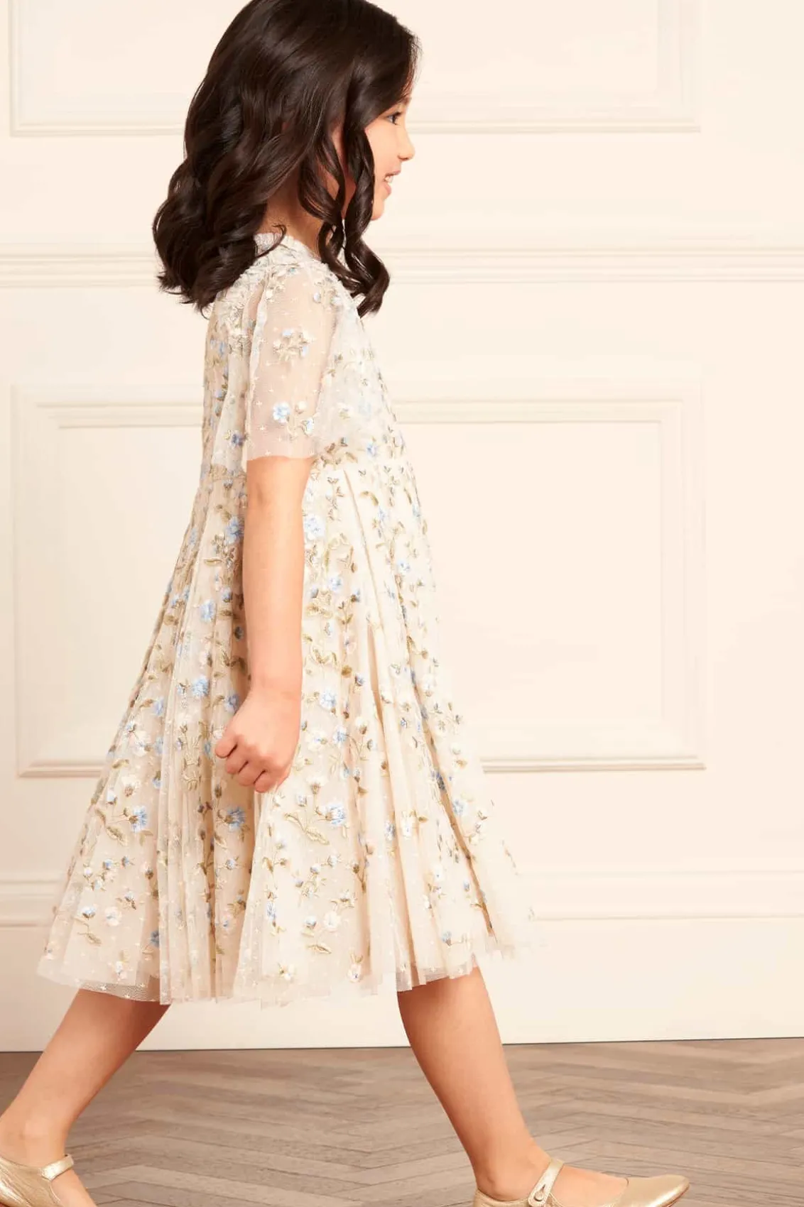 Mummy & Me | Flower Girl^Needle & Thread Posy Pirouette Kids Prom Dress Champagne