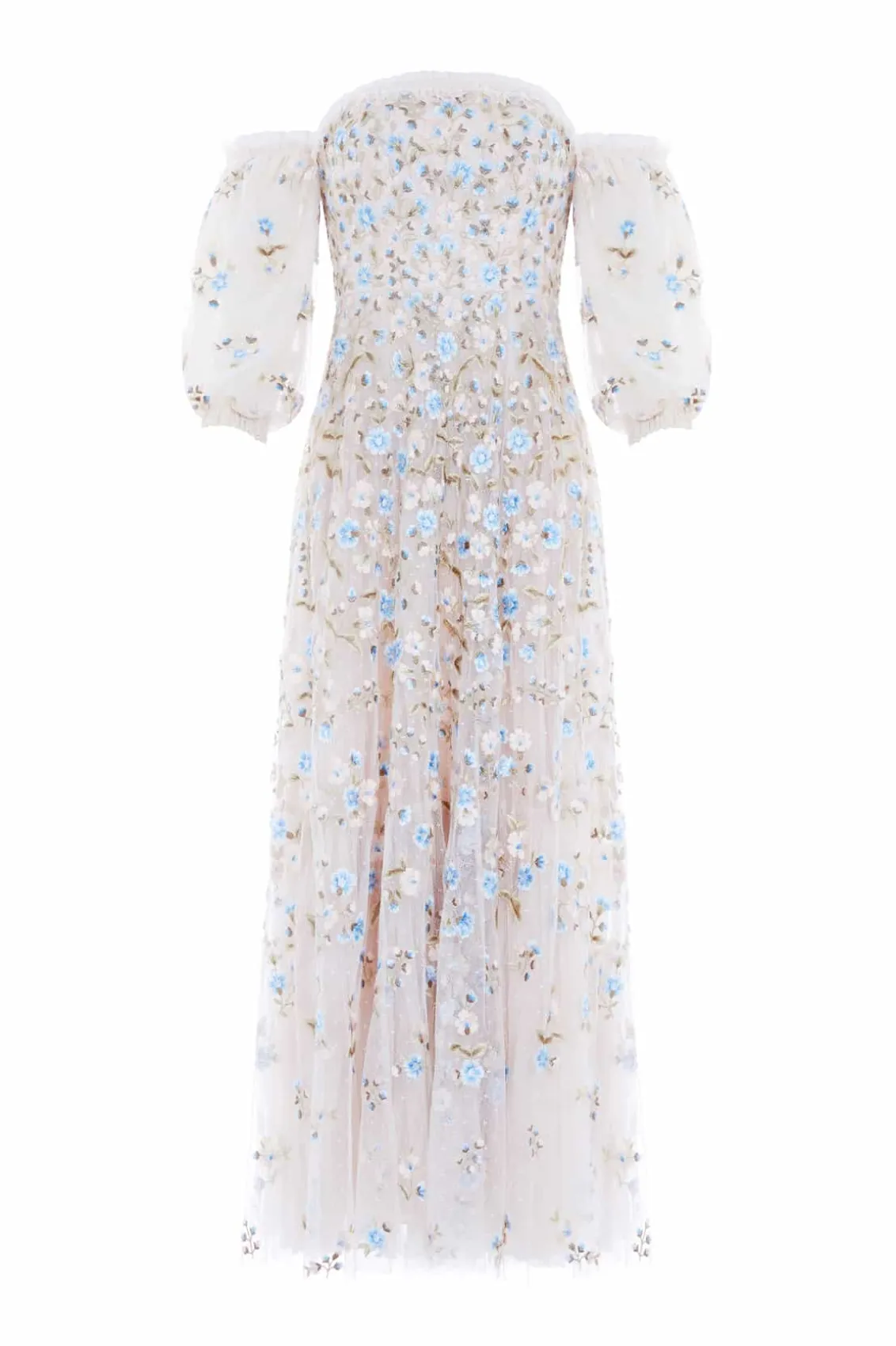 Mummy & Me | Evening Dresses^Needle & Thread Posy Pirouette Off-Shoulder Ankle Gown Champagne