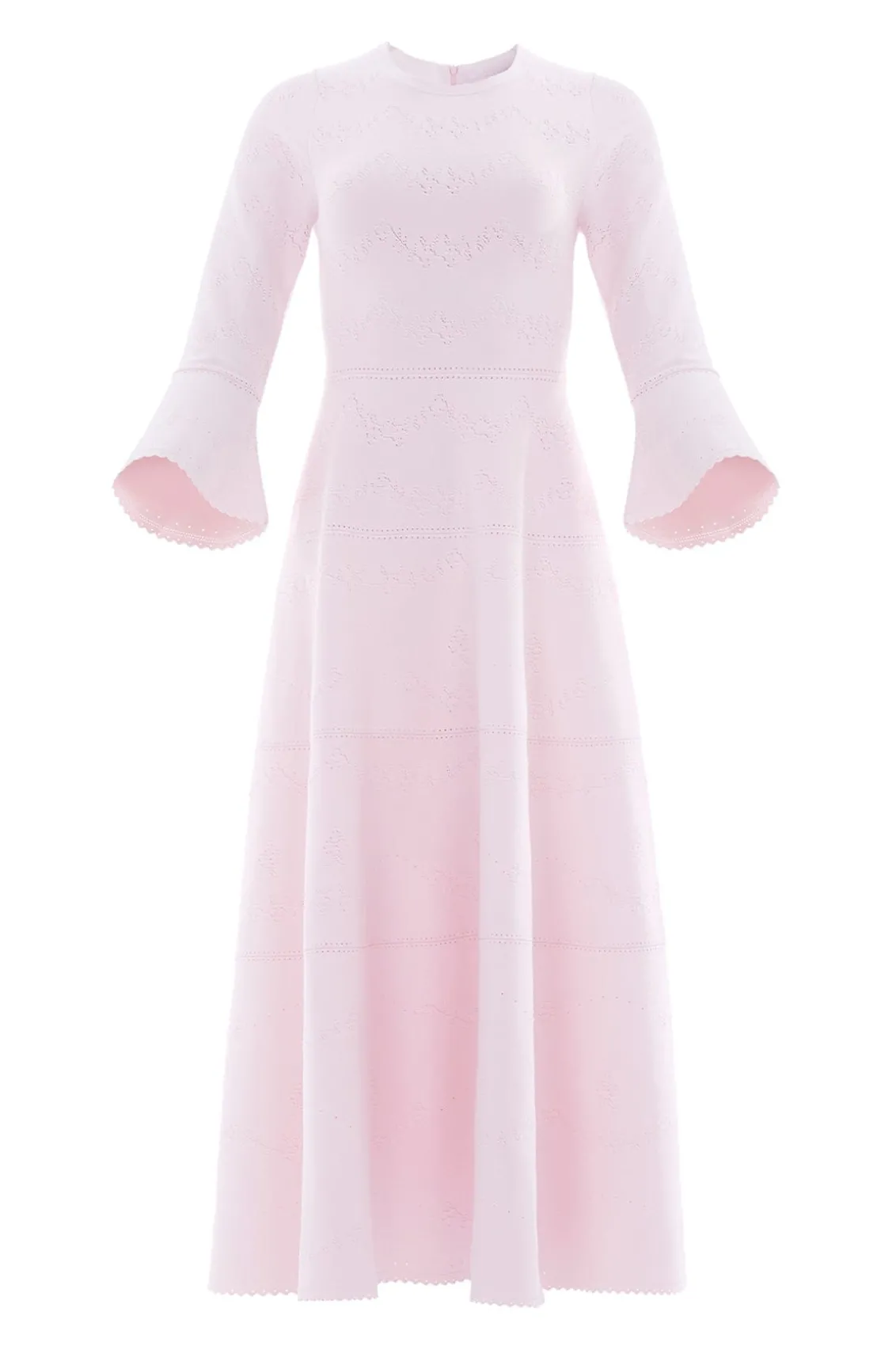 Day Dresses | Knitted Dresses^Needle & Thread Pretty Pointelle Knit Ankle Gown Pink