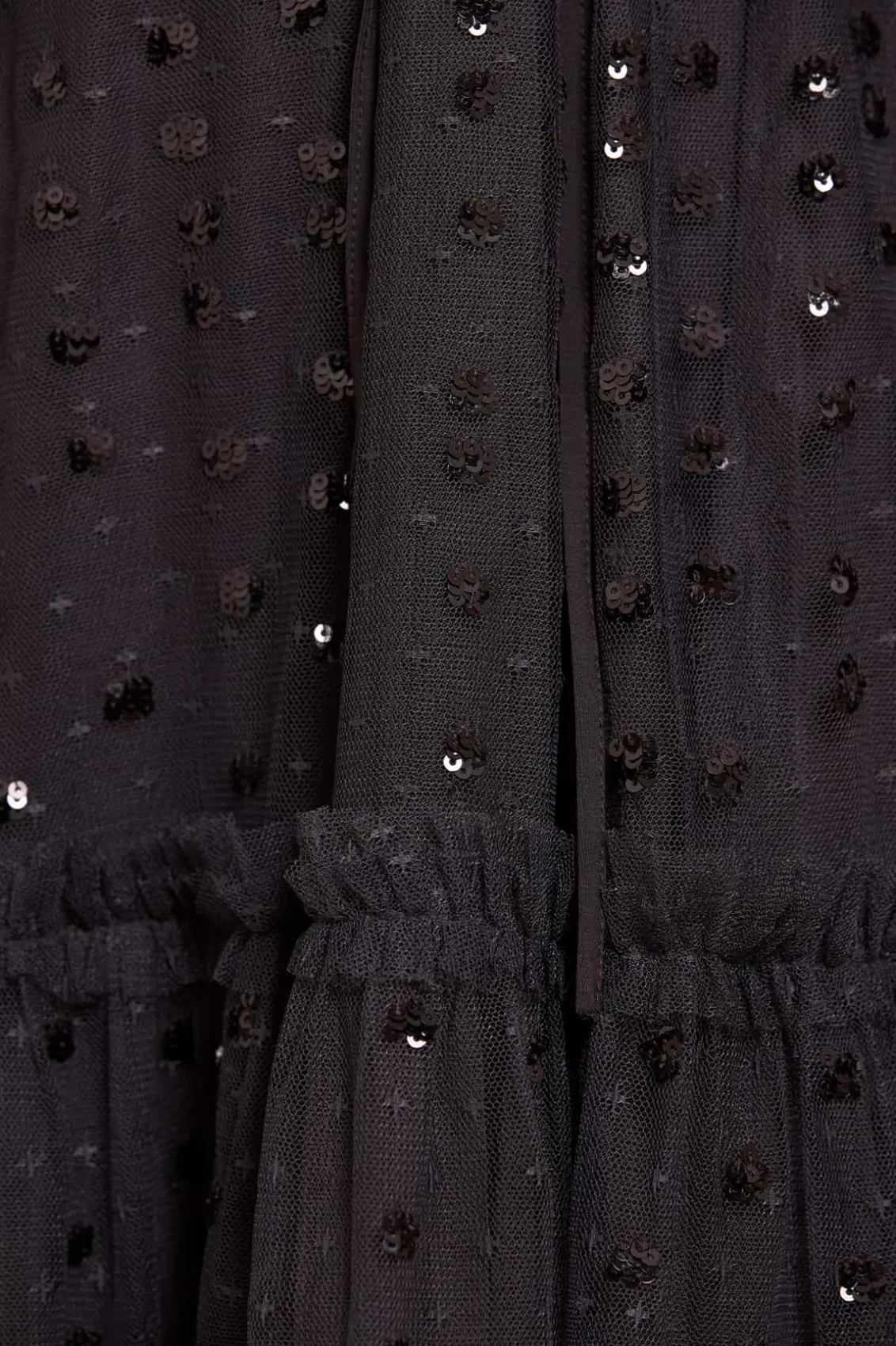 Mini Dresses^Needle & Thread Raindrop Smocked Off-Shoulder Micro Mini Dress Black