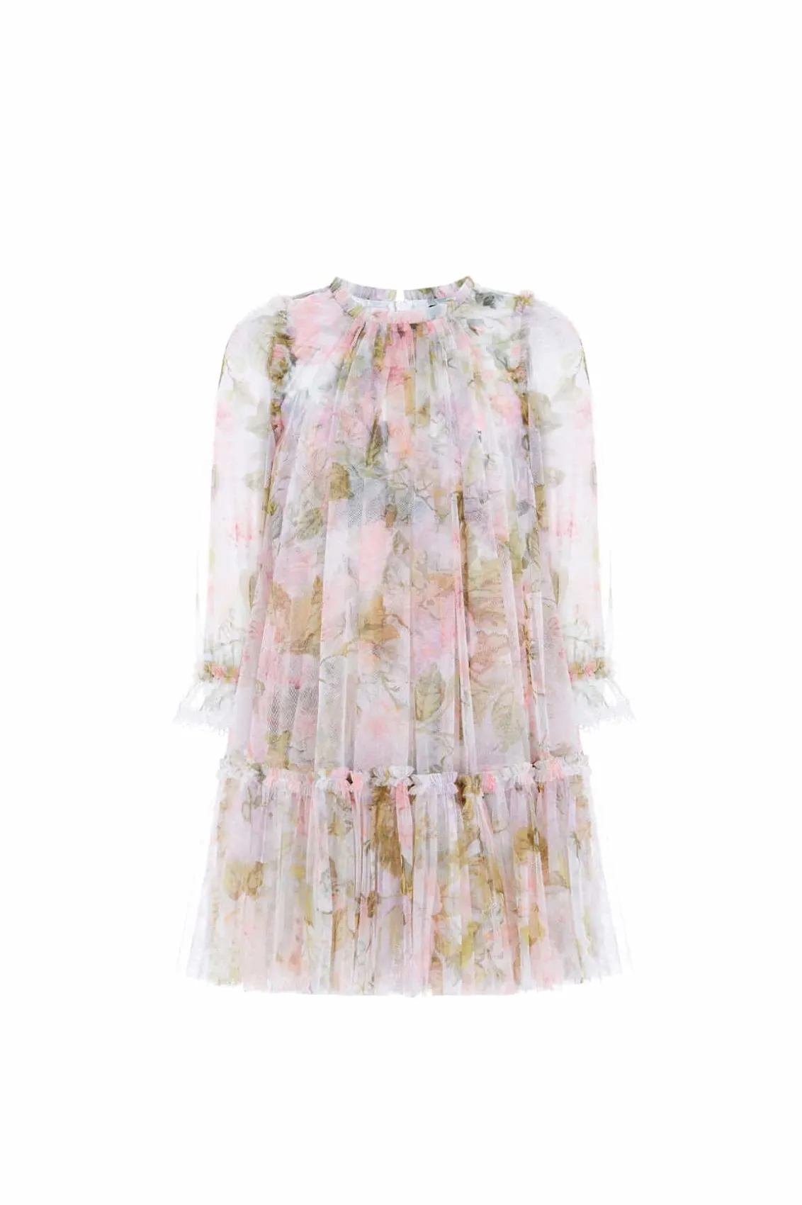 Kids Printed Dresses^Needle & Thread Rose Powder Long Sleeve Kids Dress Multi