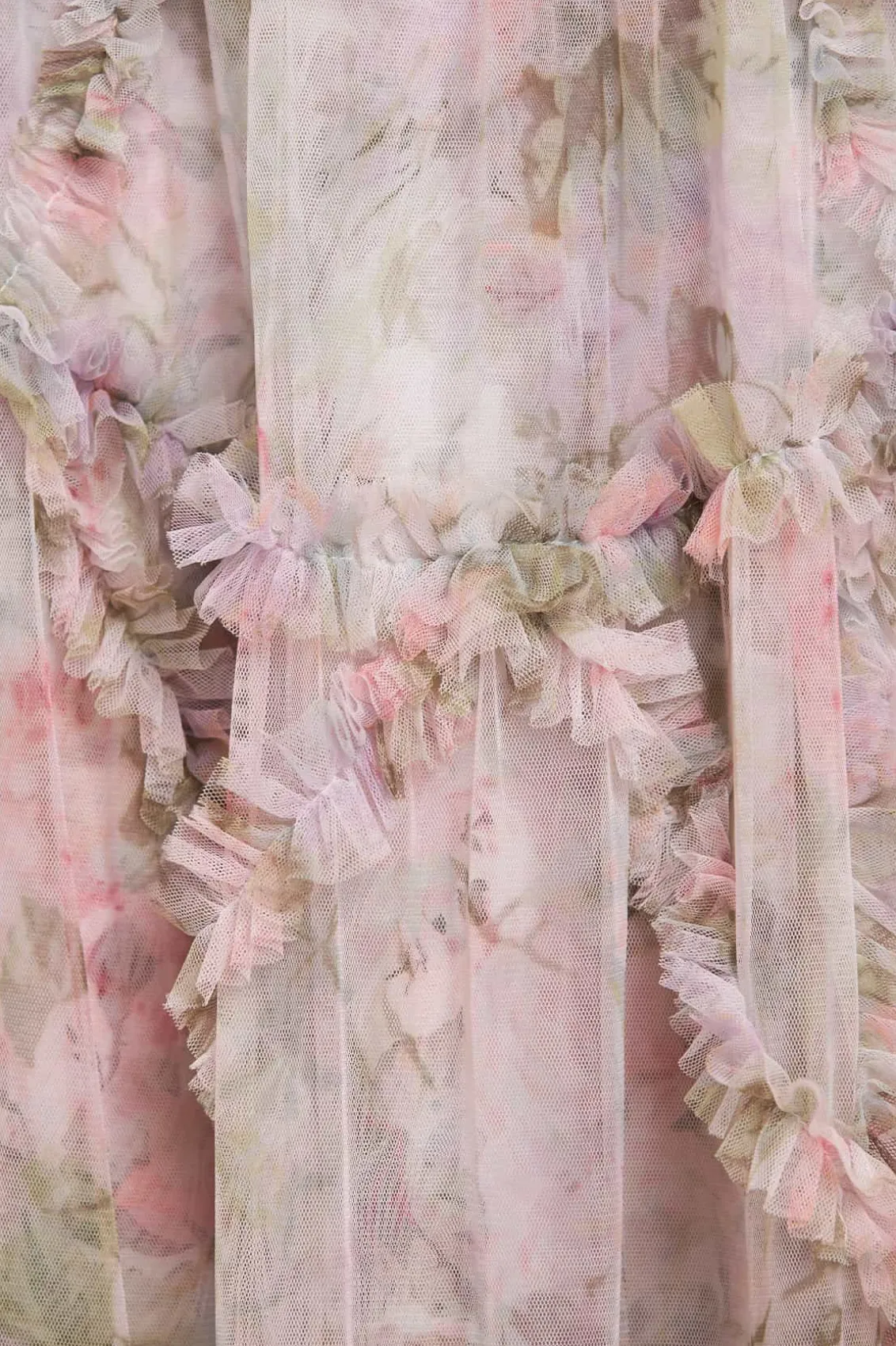 Wedding Guest | Printed Dresses^Needle & Thread Rose Powder Ruffle Ballerina Dress Multi