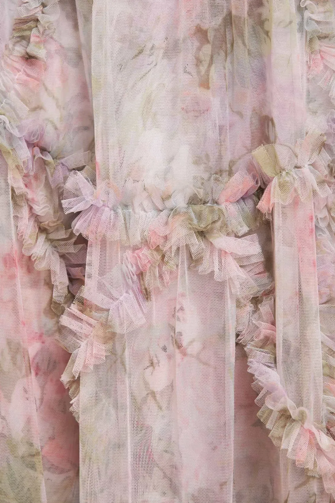 Evening Dresses | Printed Dresses^Needle & Thread Rose Powder Ruffle Gown Multi