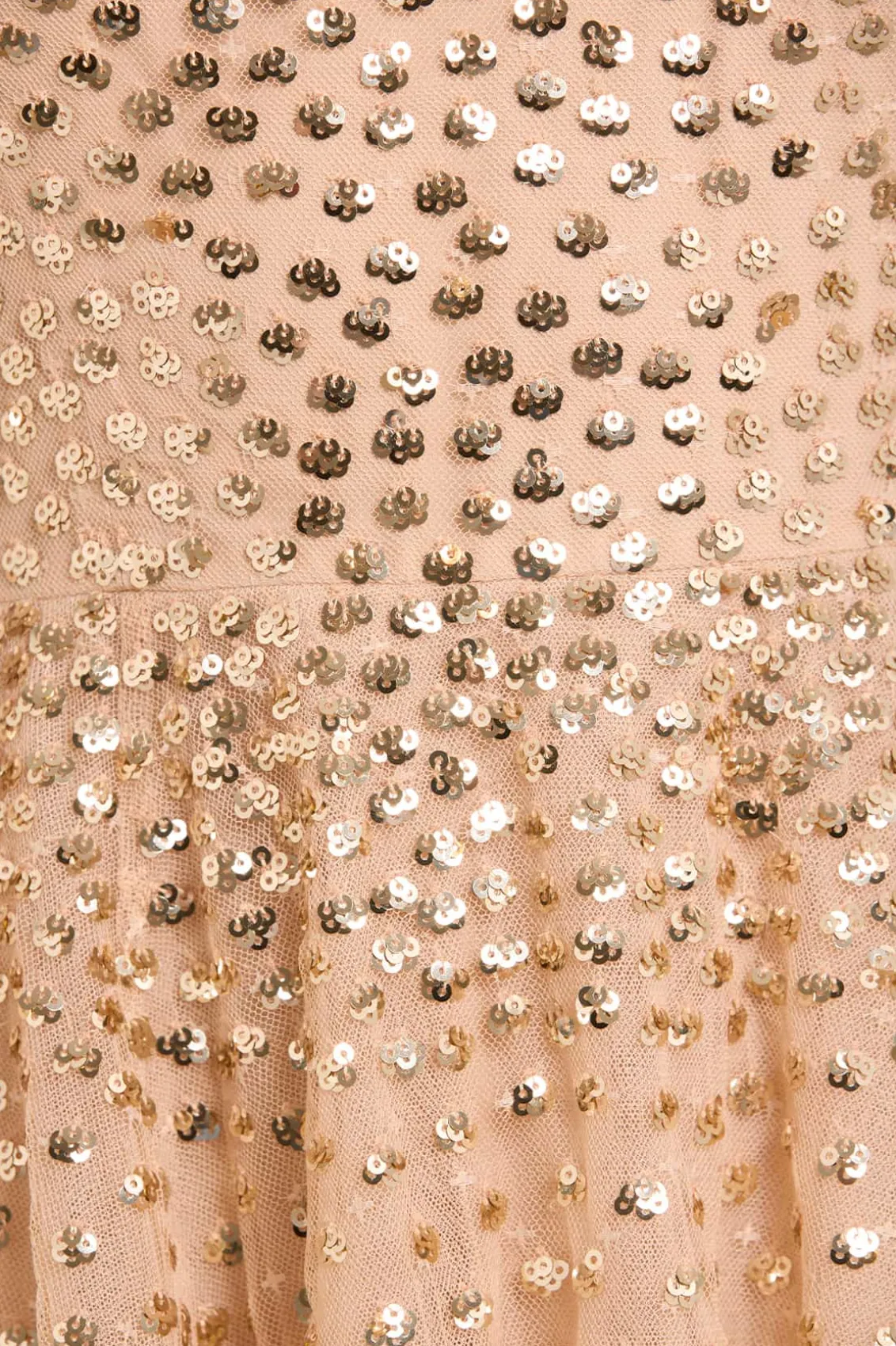 Mummy & Me | Evening Dresses^Needle & Thread Scatter Dot Cape Sleeve Ankle Gown Gold