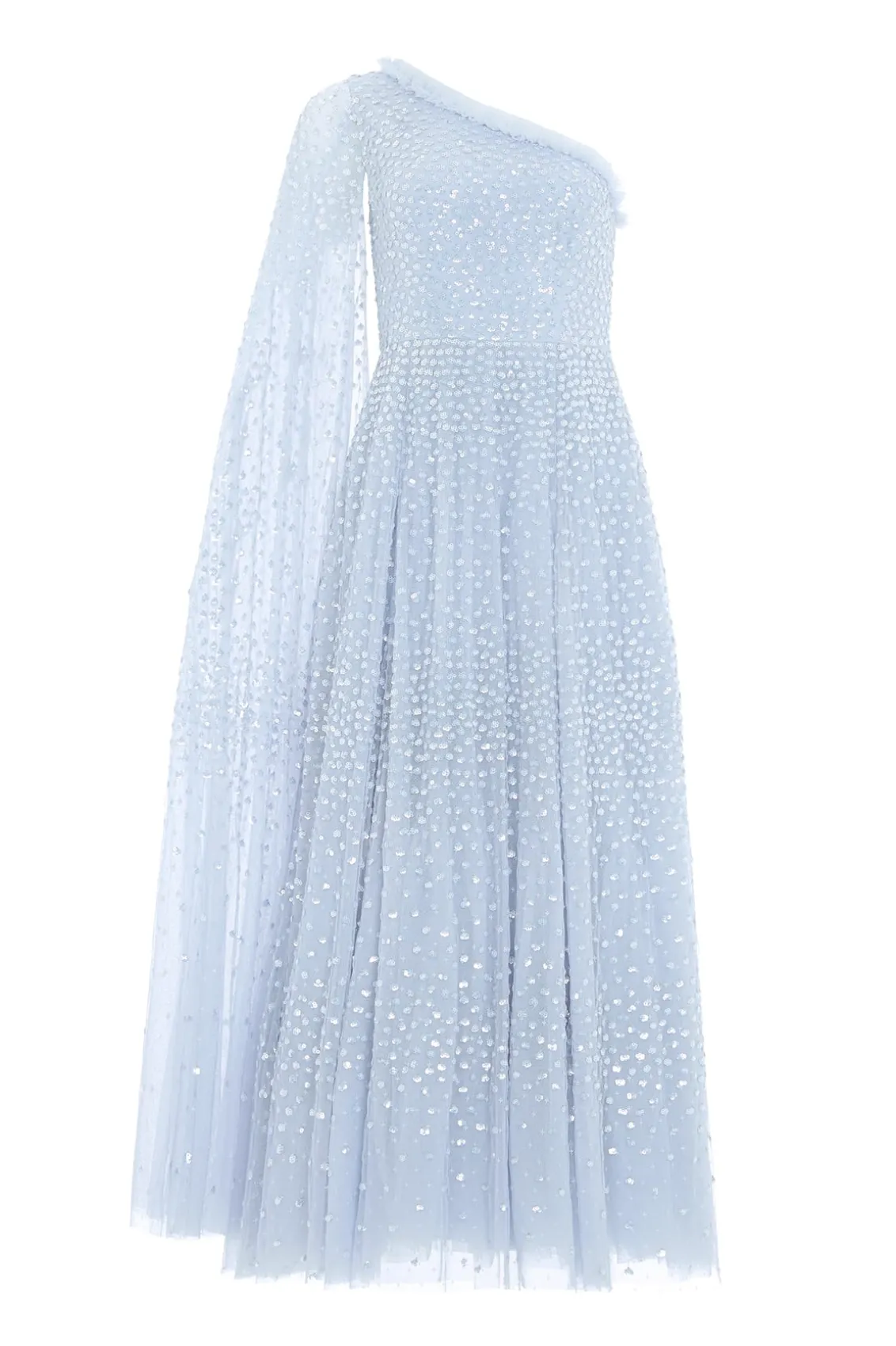 Mummy & Me | Evening Dresses^Needle & Thread Scatter Dot One-Shoulder Ankle Gown Blue