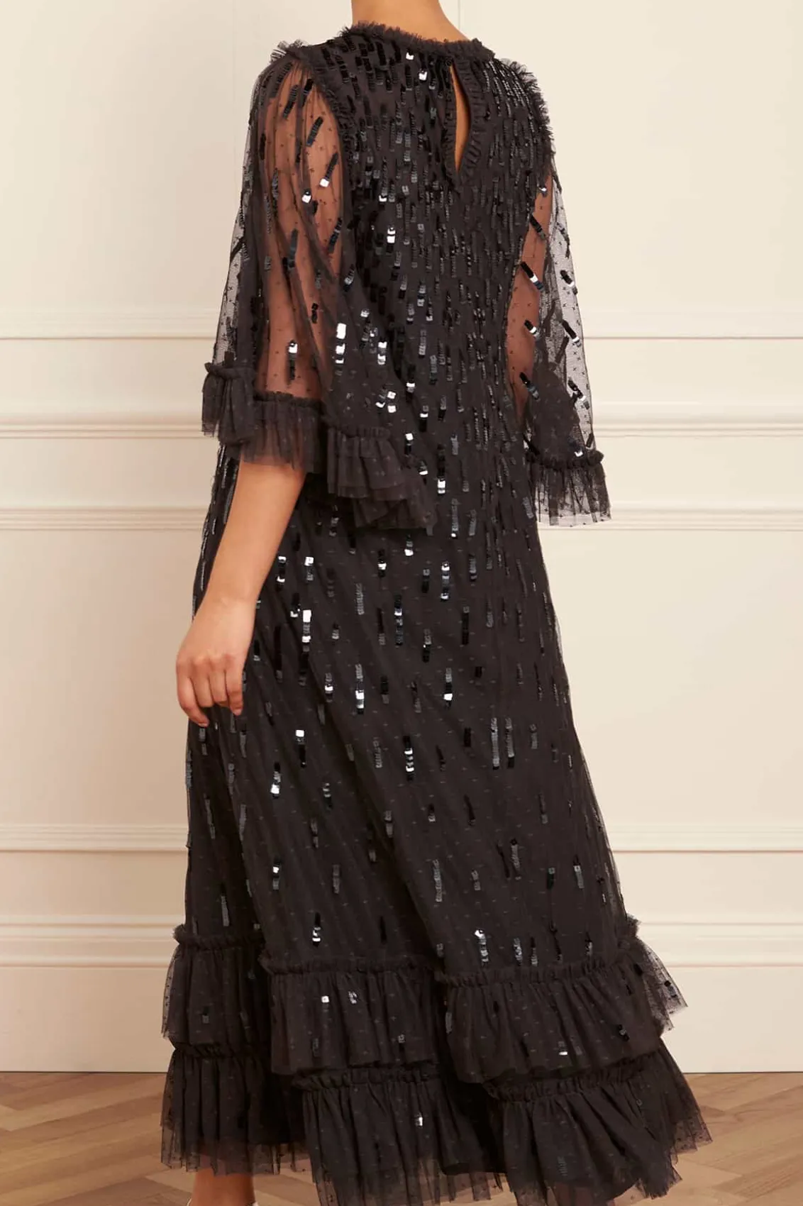 Evening Dresses | Embellished Dresses^Needle & Thread Sequin Dash Ballerina Dress Black