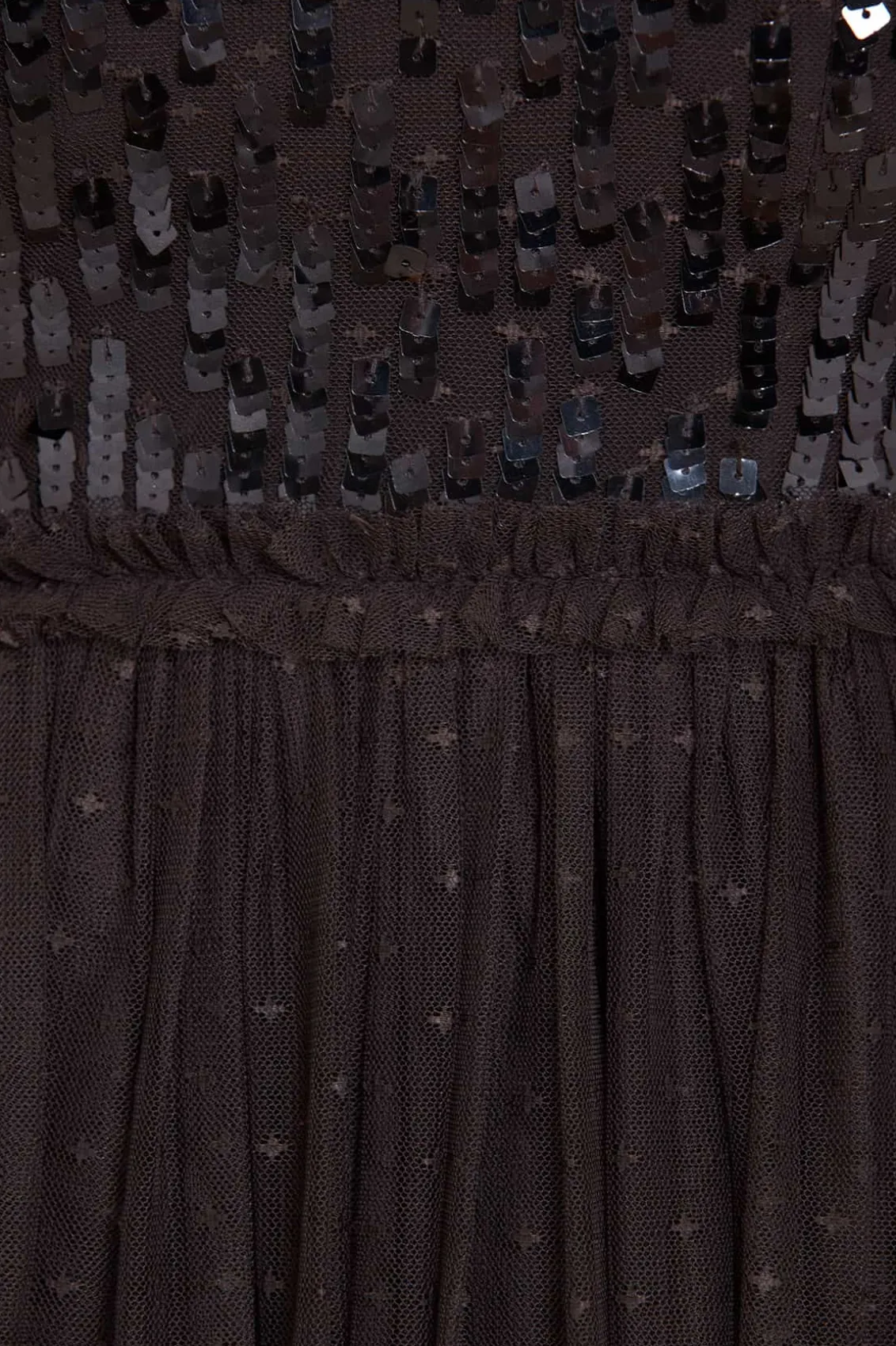 Evening Dresses | Embellished Dresses^Needle & Thread Sequin Dash Bodice Ankle Gown Black