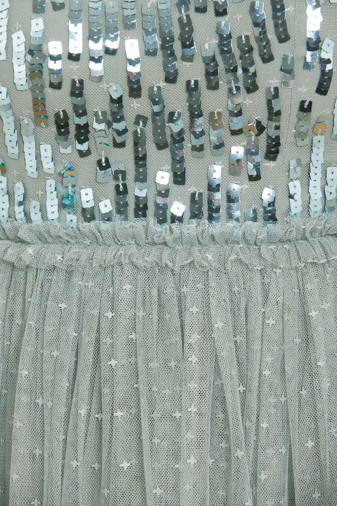 Evening Dresses | Embellished Dresses^Needle & Thread Sequin Dash Bodice Ankle Gown Green