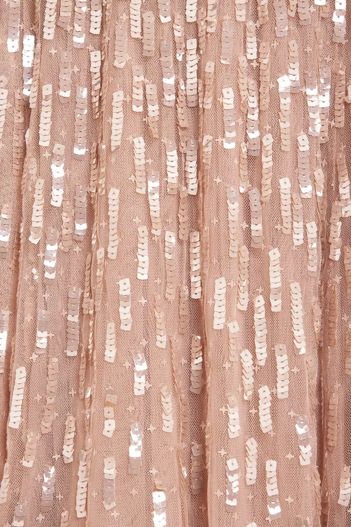 Mummy & Me | Evening Dresses^Needle & Thread Sequin Dash Cape Ankle Gown Beige